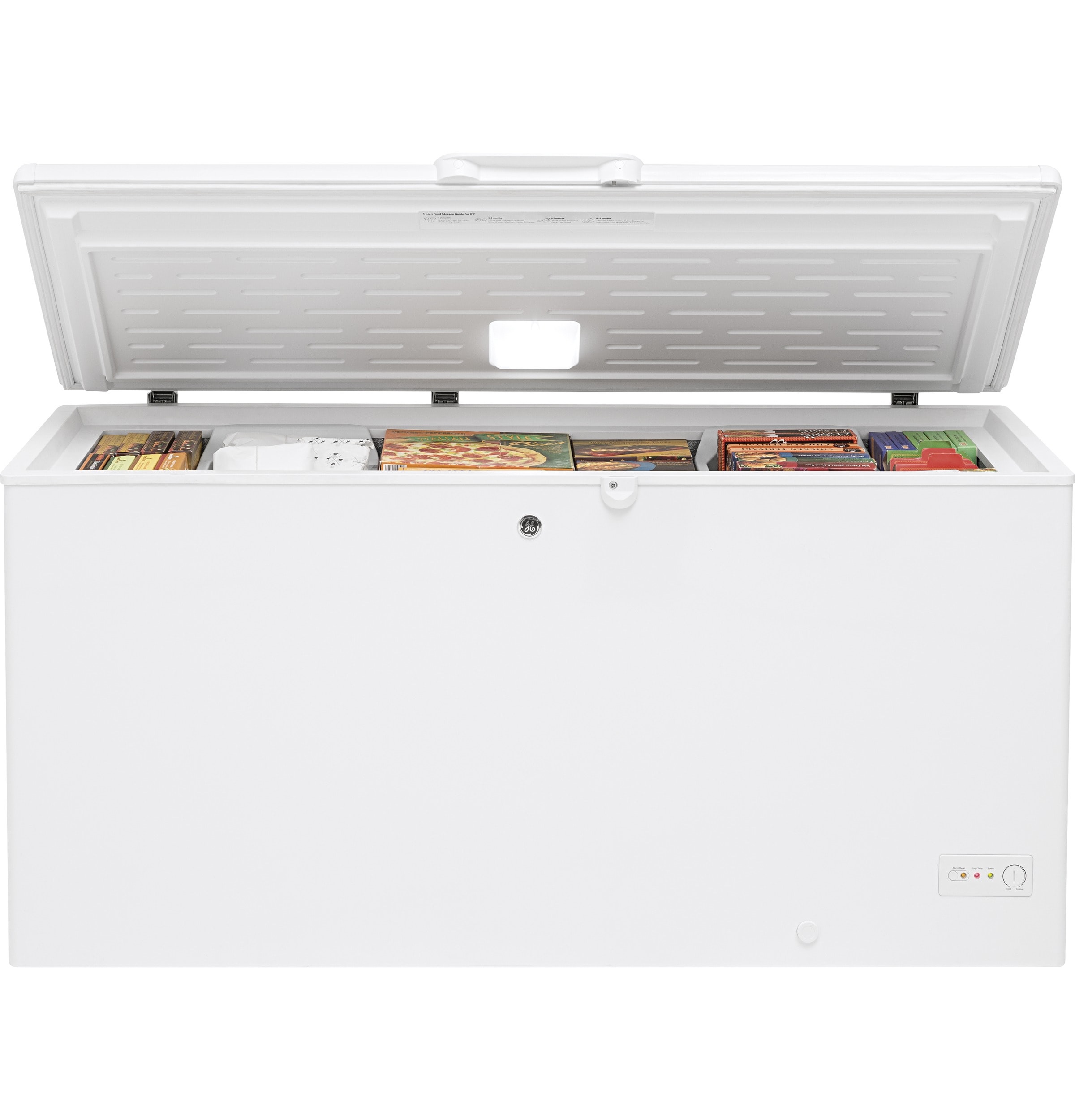 GE 15.7 cu. ft. Chest Freezer with Garage Ready and Second Level Rail