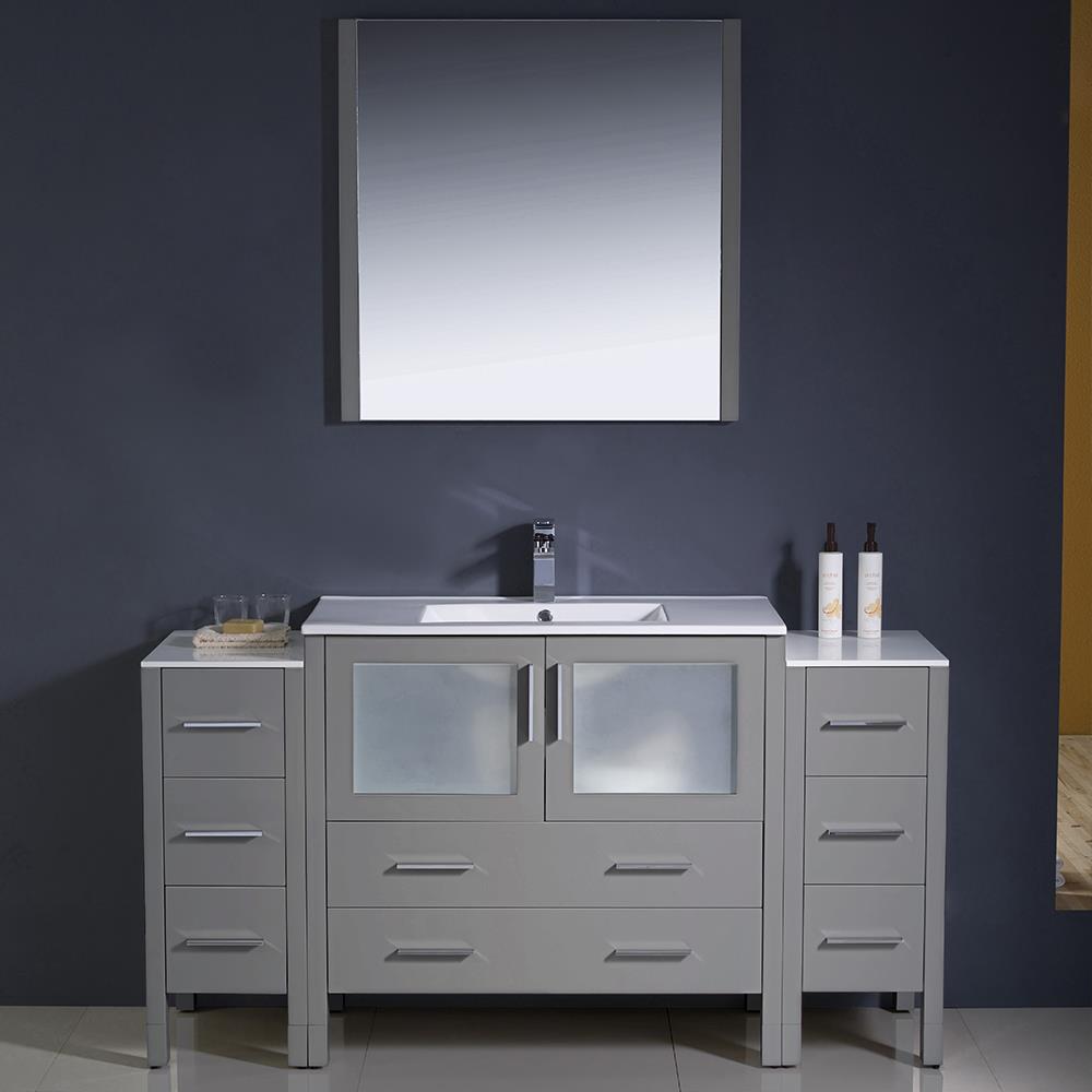 Fresca FVN62-123612GR-UNS Bath-Vanity-Combo - View #2