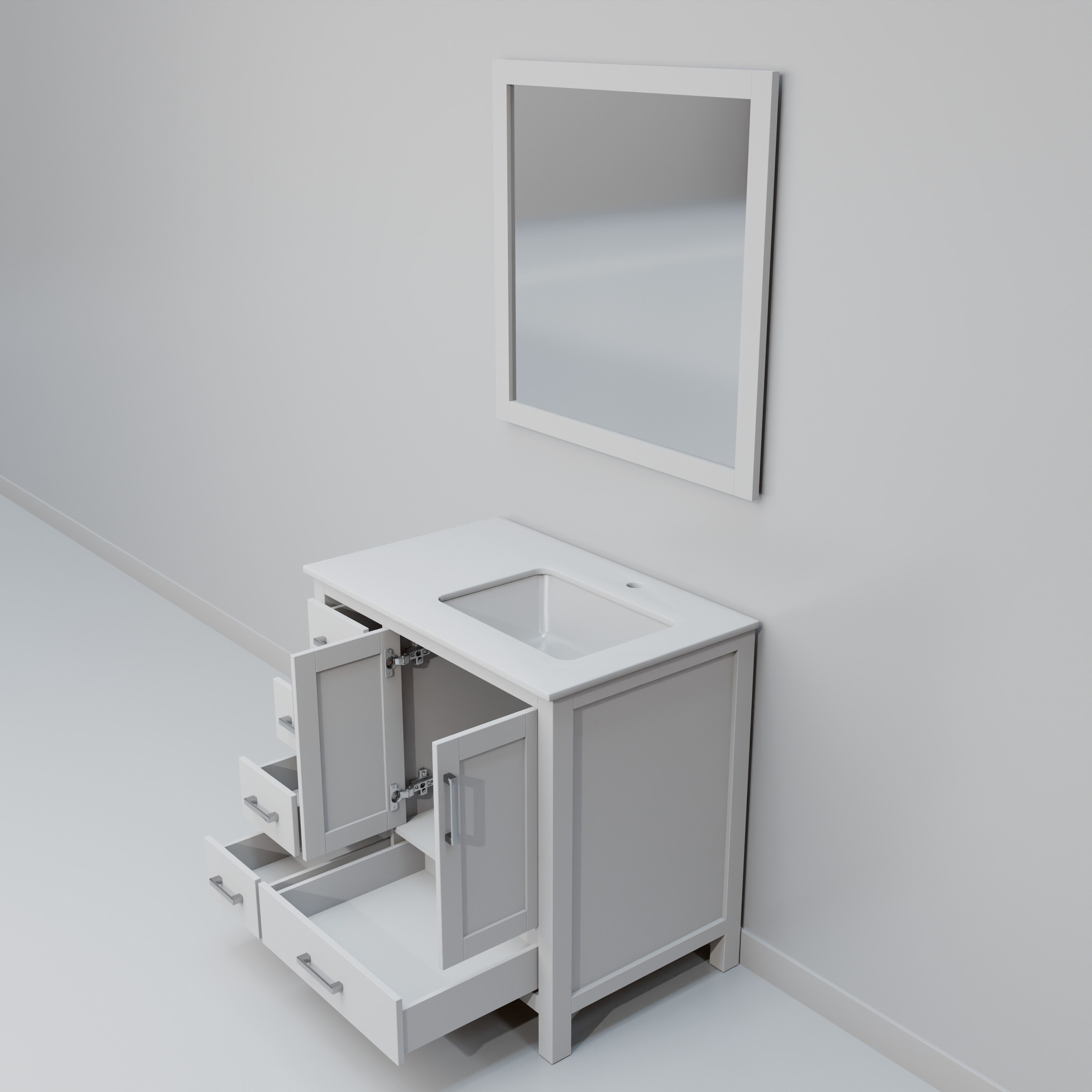 Lexora LJ342236SAWQM34R Bath-Vanity-Combo - View #6