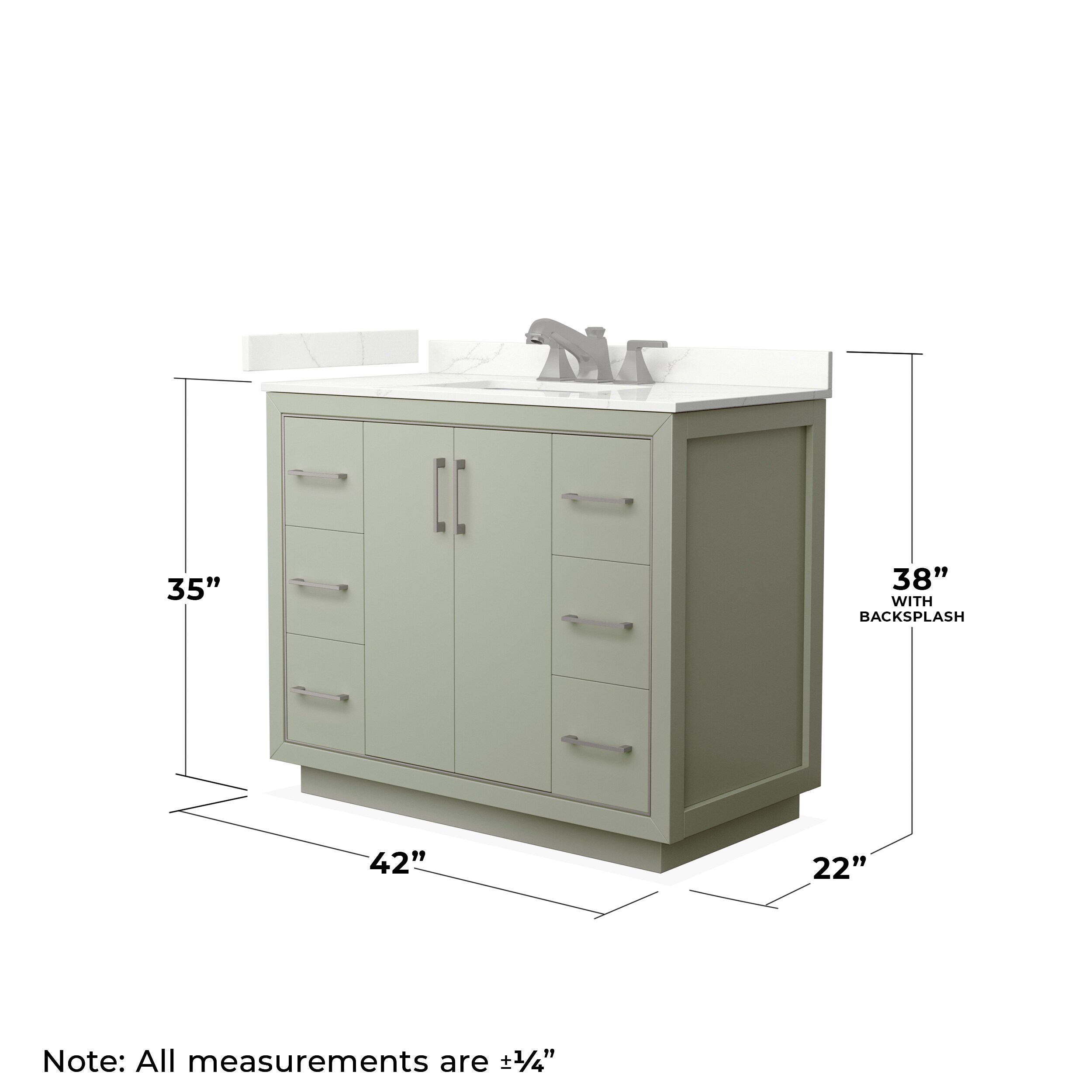 Wyndham Collection WCF111142SLGGTUS3MXX Bath-Vanity-Combo - View #6