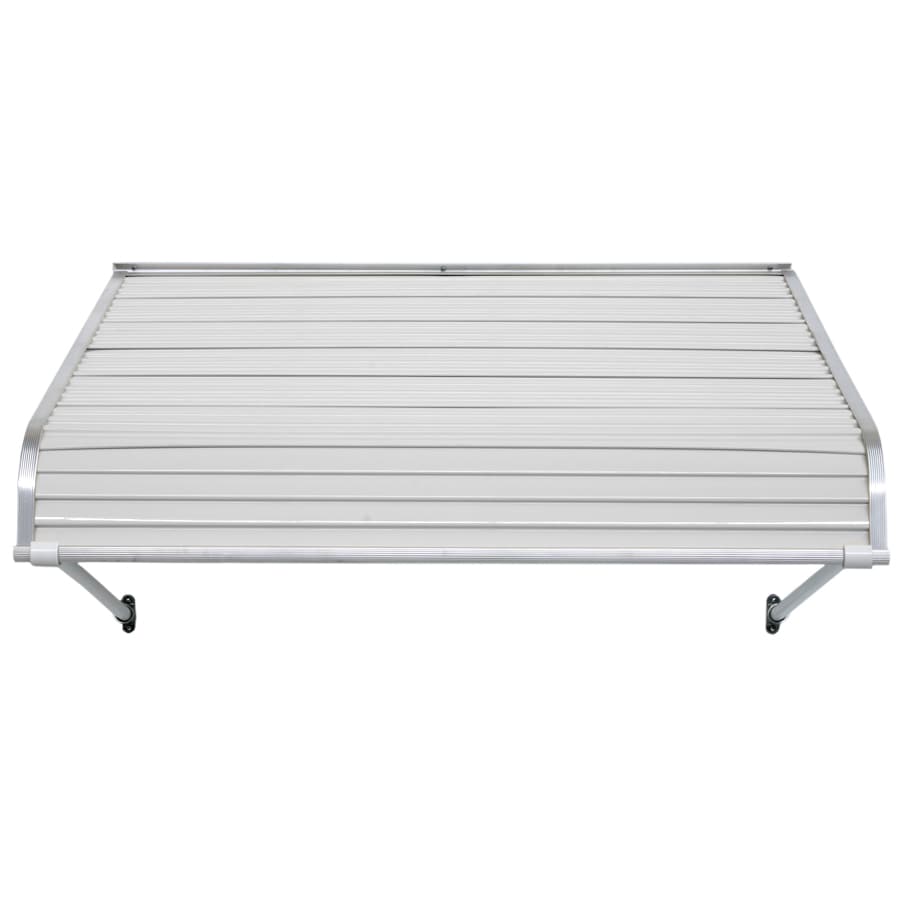 NuImage Awnings 1100 40-in Wide x 36-in Projection Metal White Solid Fixed  Door Awning in the Awnings department at