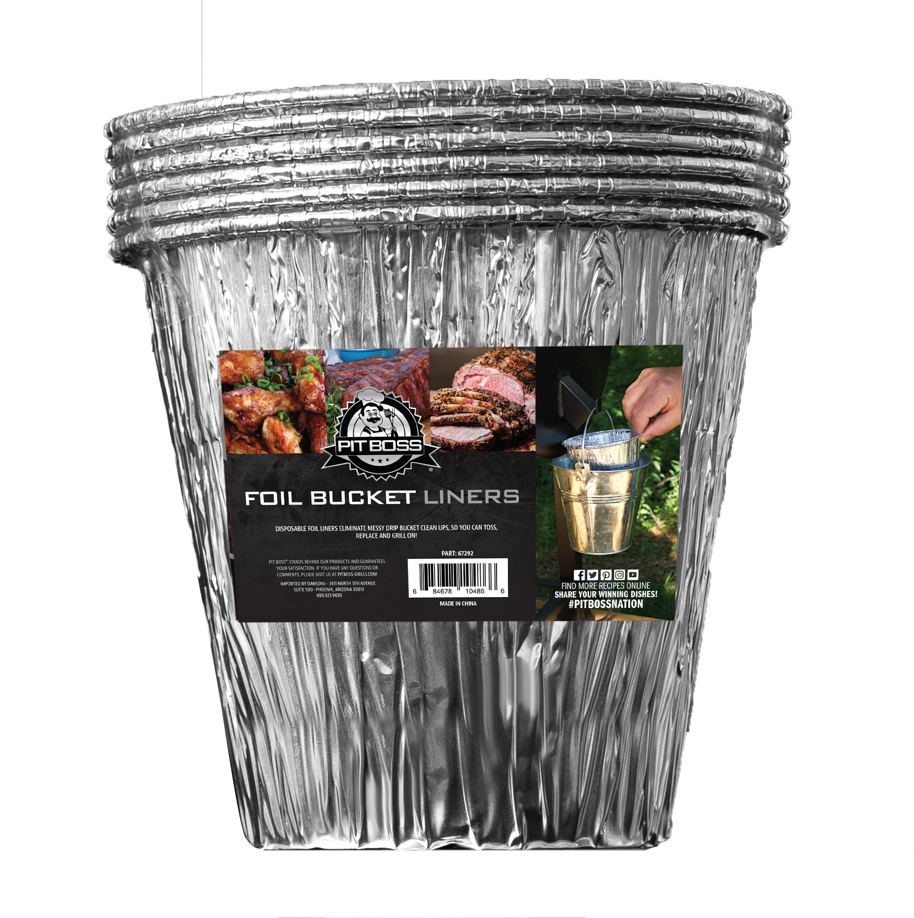 Pit Boss Pit Boss Accessories 6-Pack 6-in x 6-in W Disposable Aluminum Foil  Grill Drip Cup in the Grill Drip Pans & Cups department at