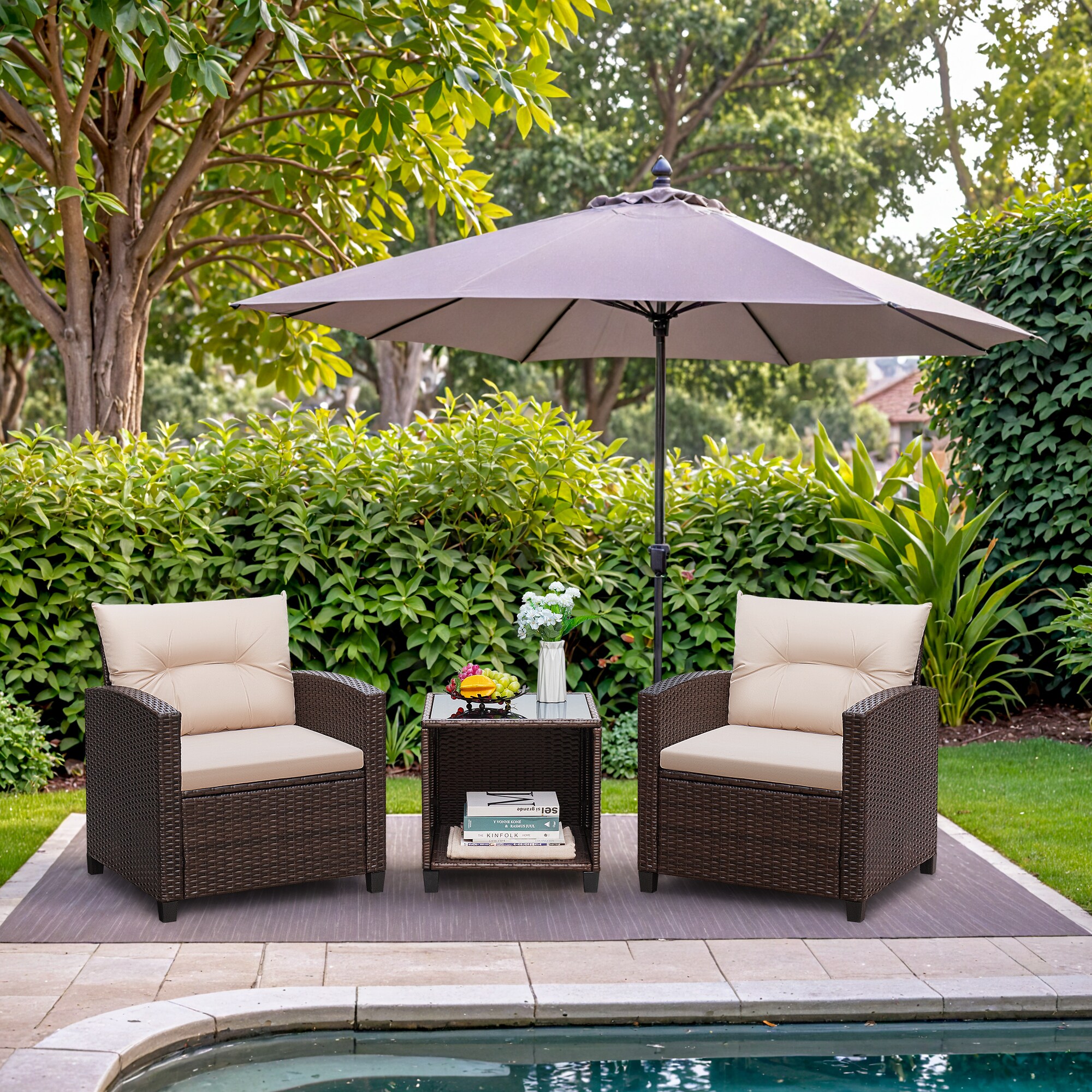 Vineego LS-LCRF23-0322-8BG Patio-Conversation-Sets - View #2