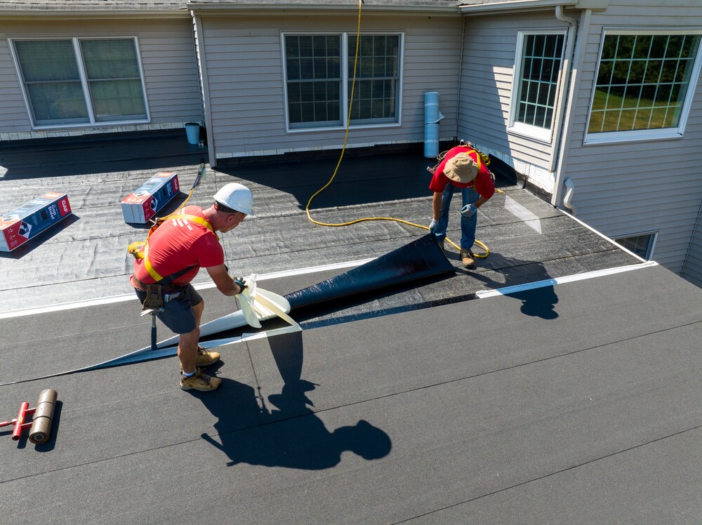 GAF Liberty Cap Sheet 3.28-ft W x 34-ft L 100-sq ft Slate Roll Roofing