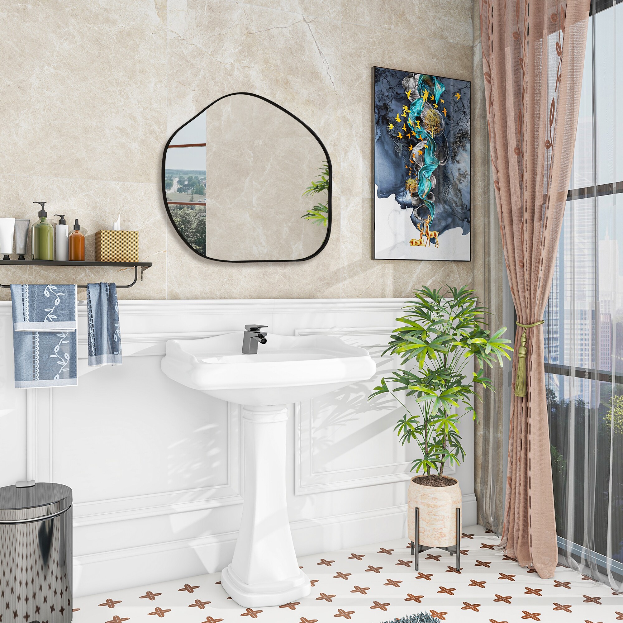 WELLFOR BMJ10206DK Framed-Bath-Mirrors - View #5