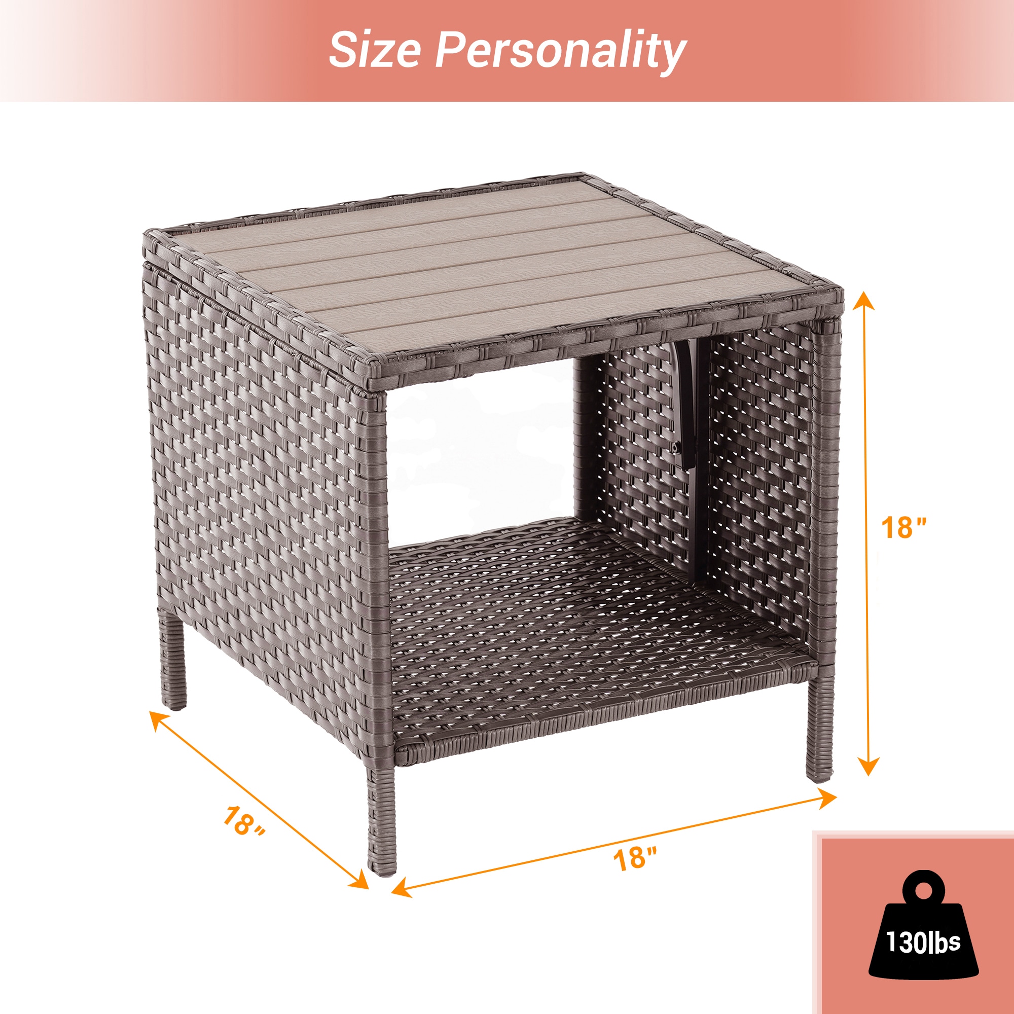ACEGOSES LW-115T3-BN Patio-Tables - View #3