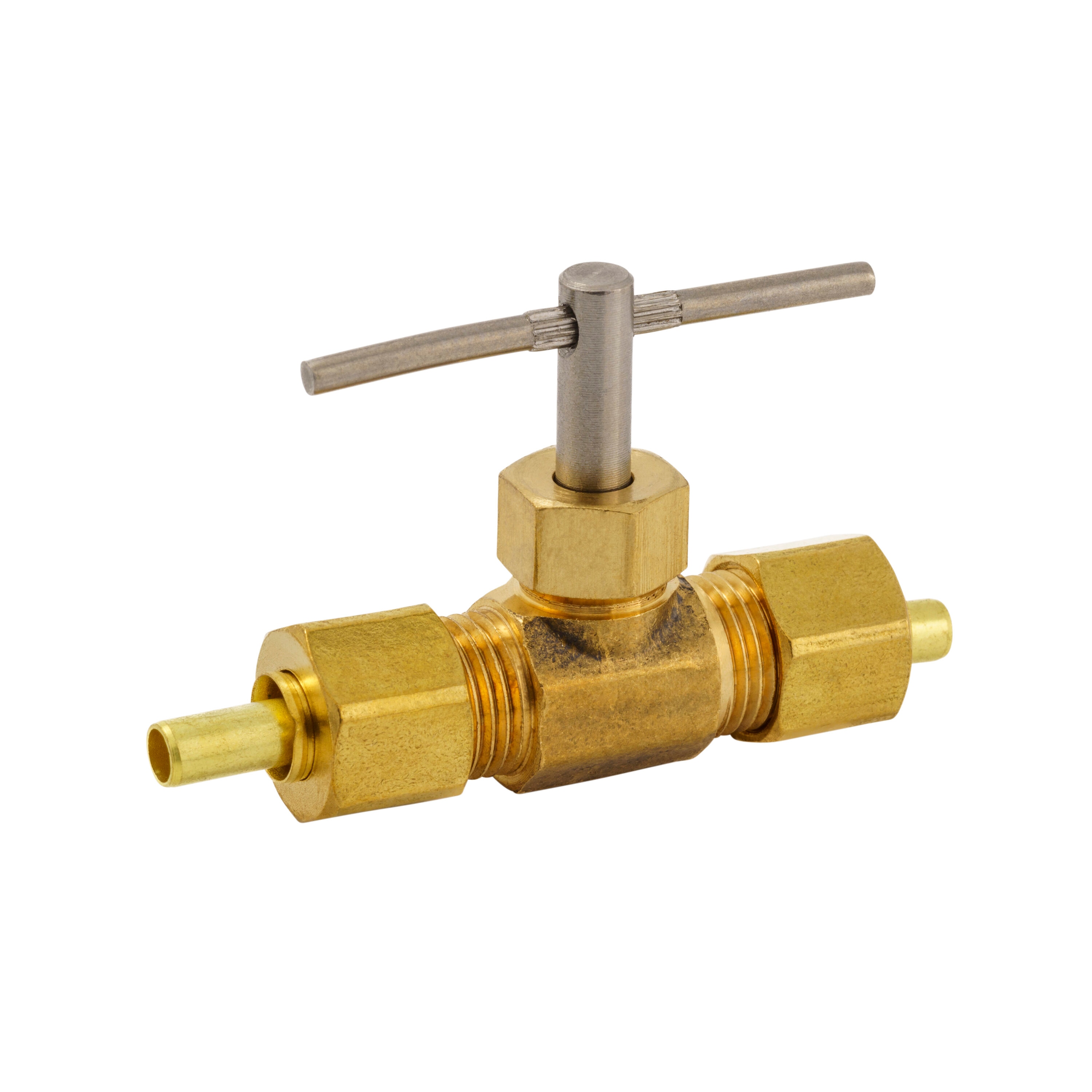 Proline Series 1/4-in x 1/4-in Compression Adapter Fitting in the Brass  Fittings department at