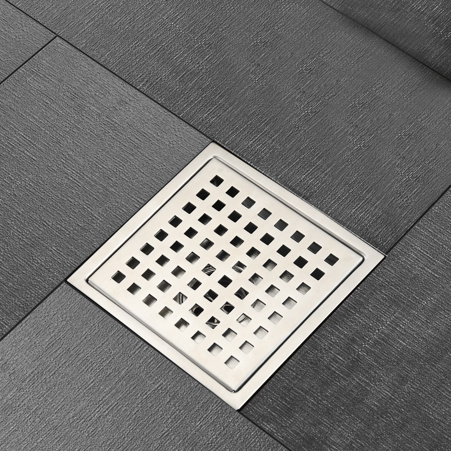 Maocao Hoom 6-in Square Shower Floor Drain in the Shower Drains