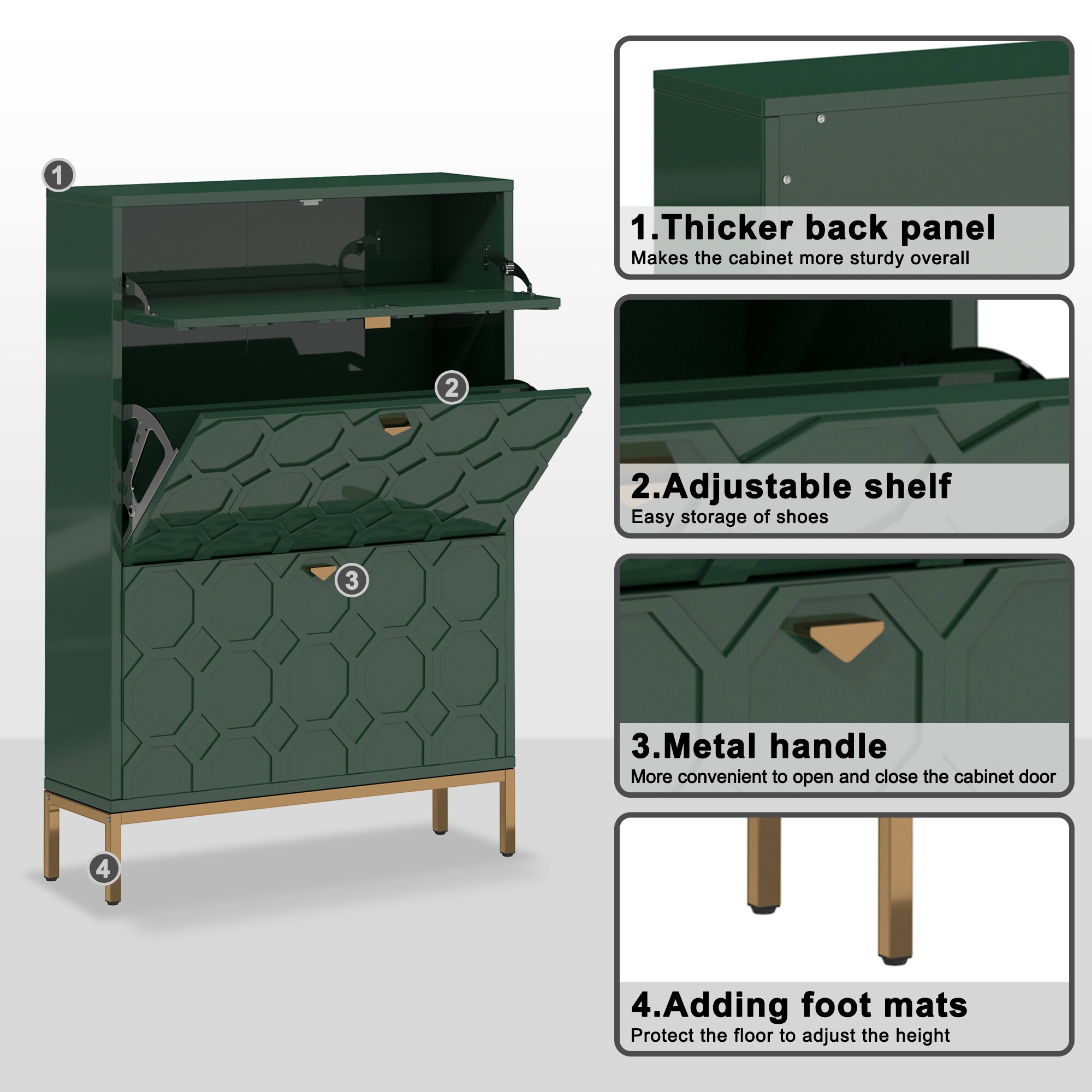 Clihome CL-JH-XG2-GR-N Shoe-Racks - View #14