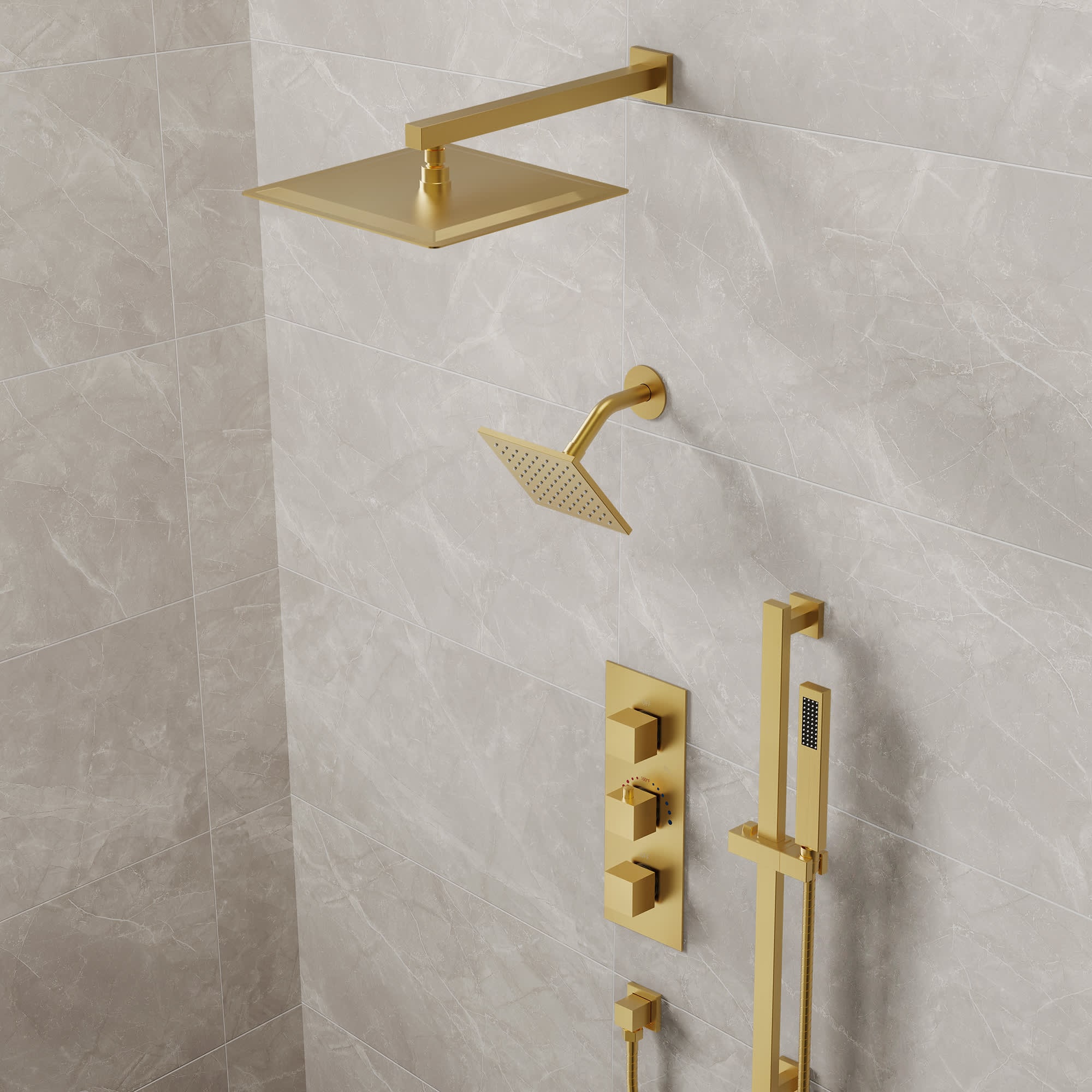 EVERSTEIN SFS-1016A-GD12 Showerhead-Bar-Panels - View #15