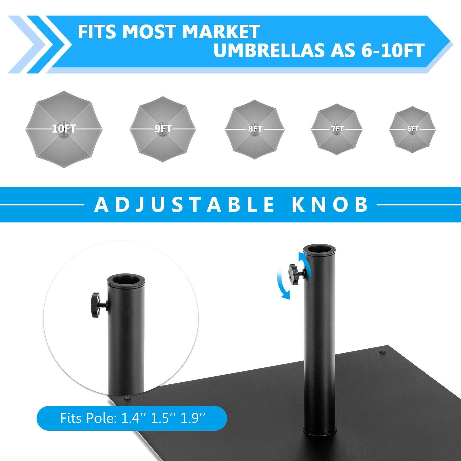 Forclover HYFE-10010 Umbrella-Bases - View #10