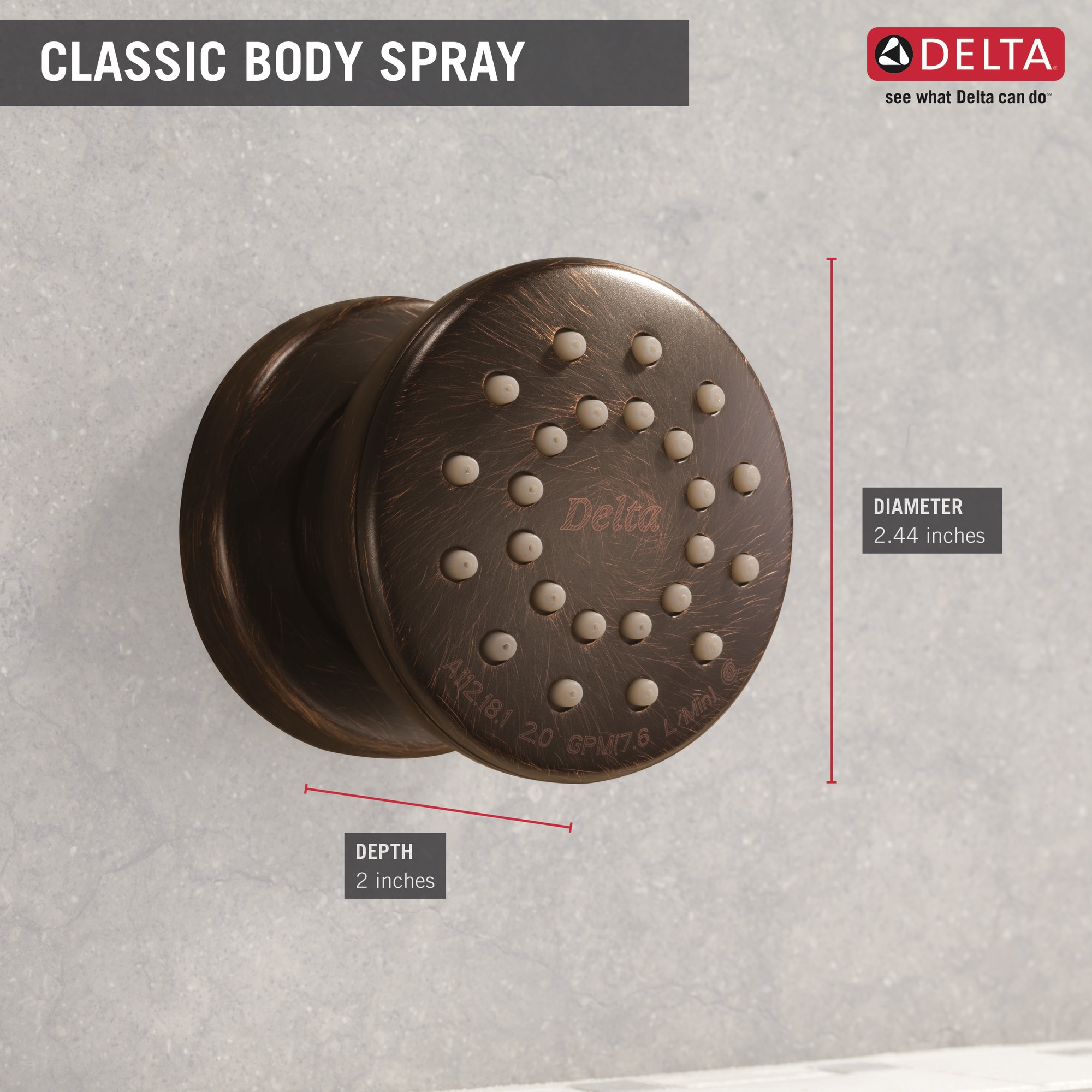 Delta 50102-RB Shower-Tub-Jets - View #11