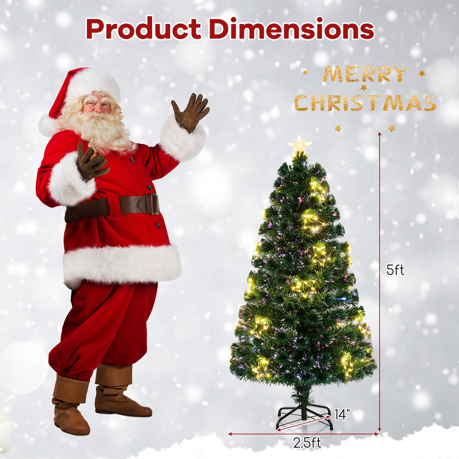 WELLFOR HYG24011US Artificial-Christmas-Trees - View #9