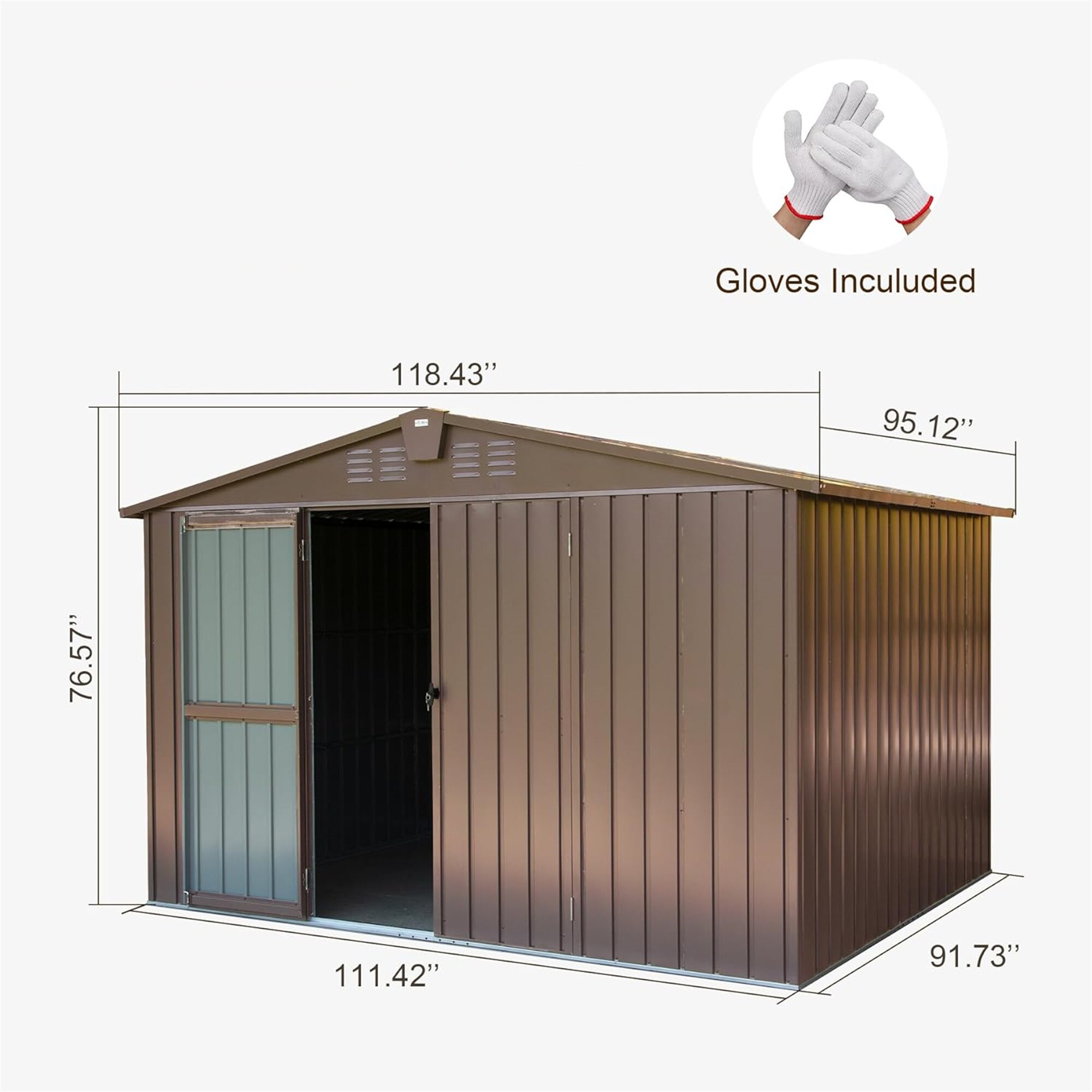 Mondawe MD-DM00040 Metal-Storage-Buildings-Sheds - View #8