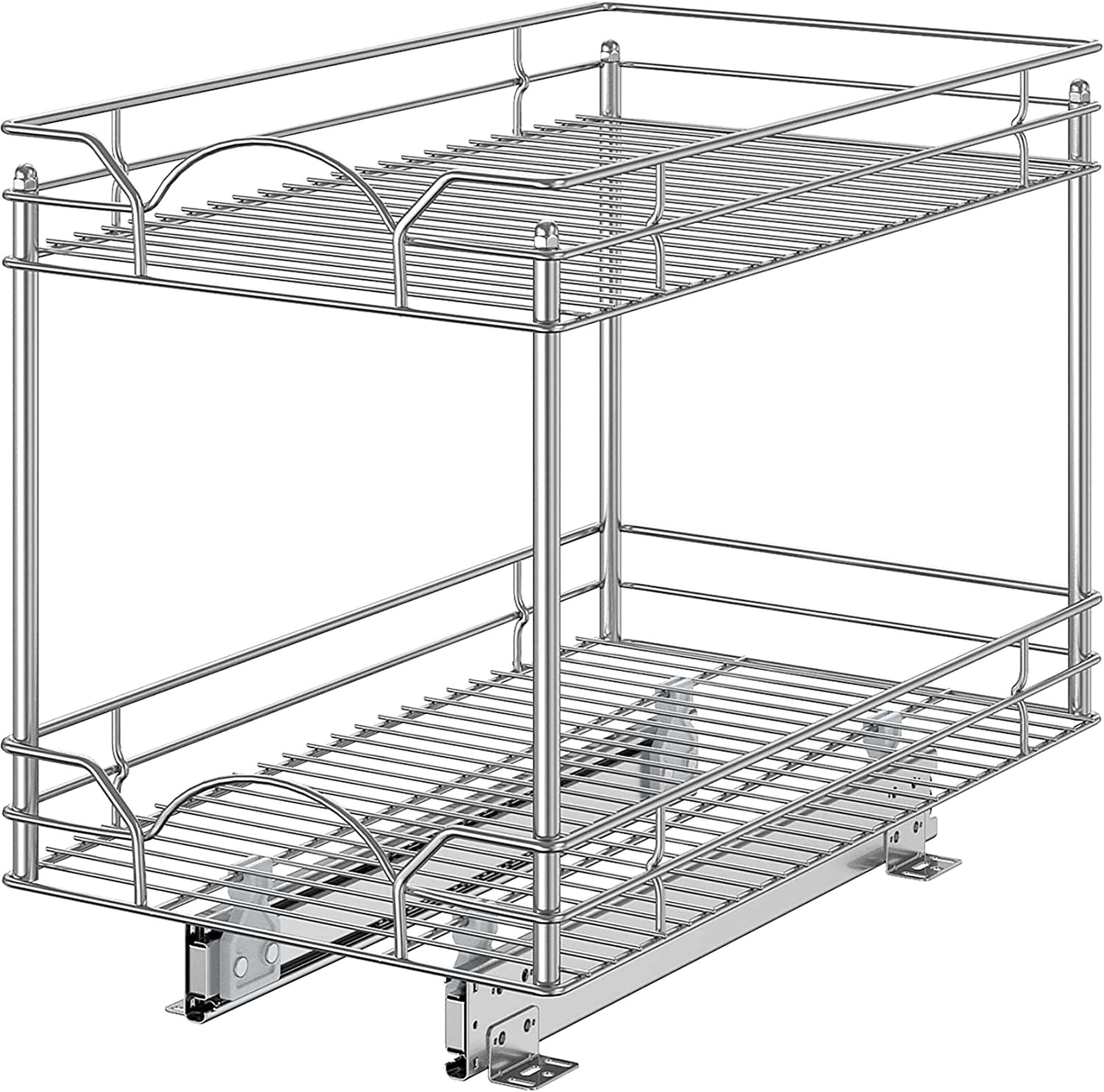 allen + roth Stonewall 28.75-in W x 3.375-in H x 21-in D Natural Stained  Cabinet Roll-out Tray in the Kitchen Cabinet Accessories department at