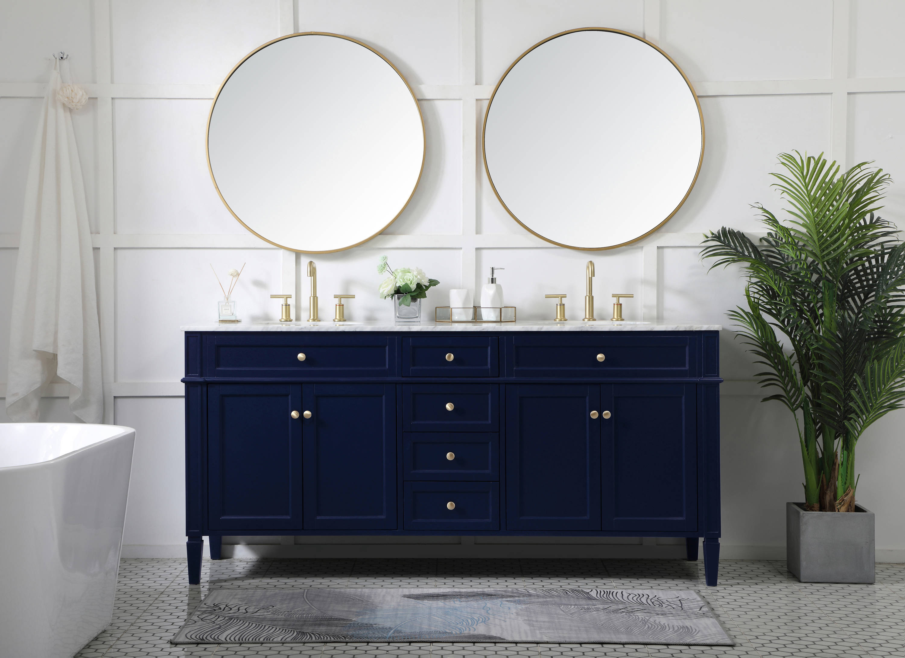 Elegant Decor HF37716DBL Bath-Vanity-Combo - View #5