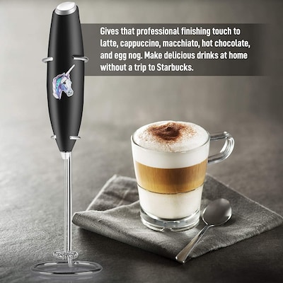 Fleaks Funly Frother Handheld, Milk Frother for Coffee, Battery Operated  Drink Mixer for Matcha and More, Handheld Electric Mini Whisk Small Hand