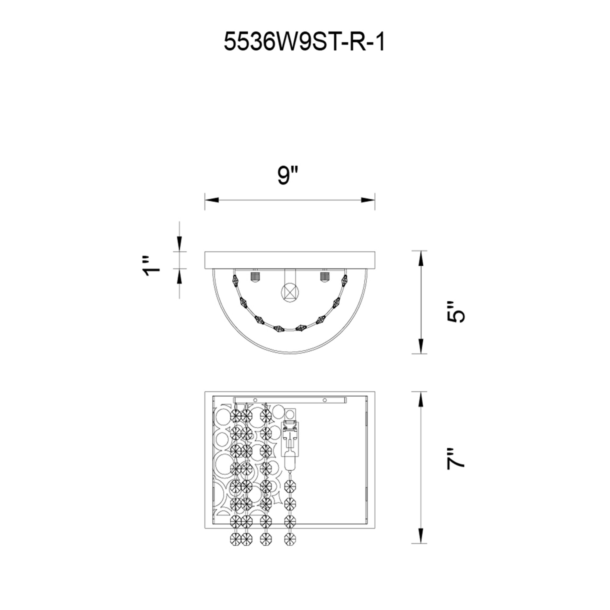 CWI Lighting 5536W9ST-R-1 b089995 - View #5