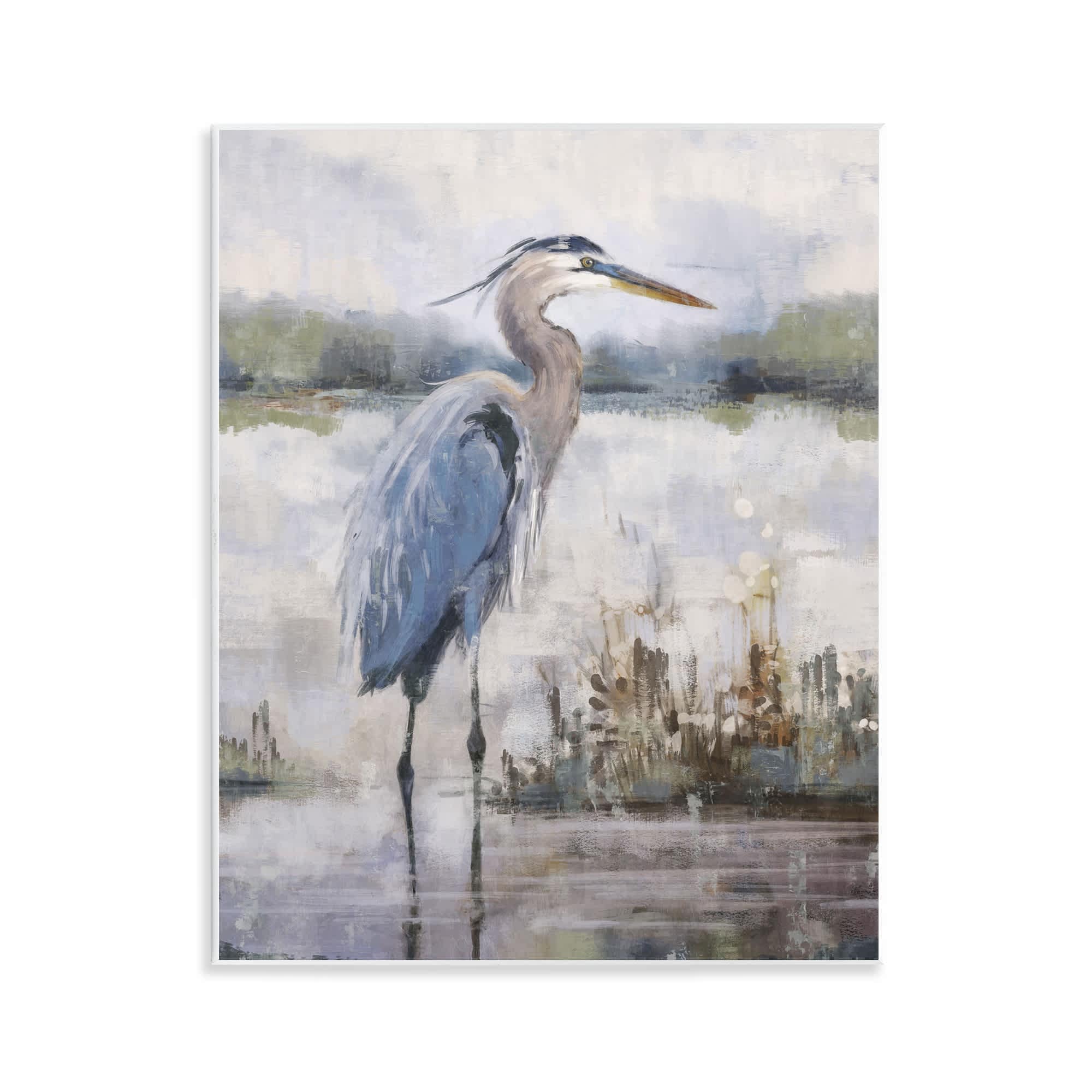 Stupell Industries Coastal Sea Heron Wall Plaque Art 11 x 14