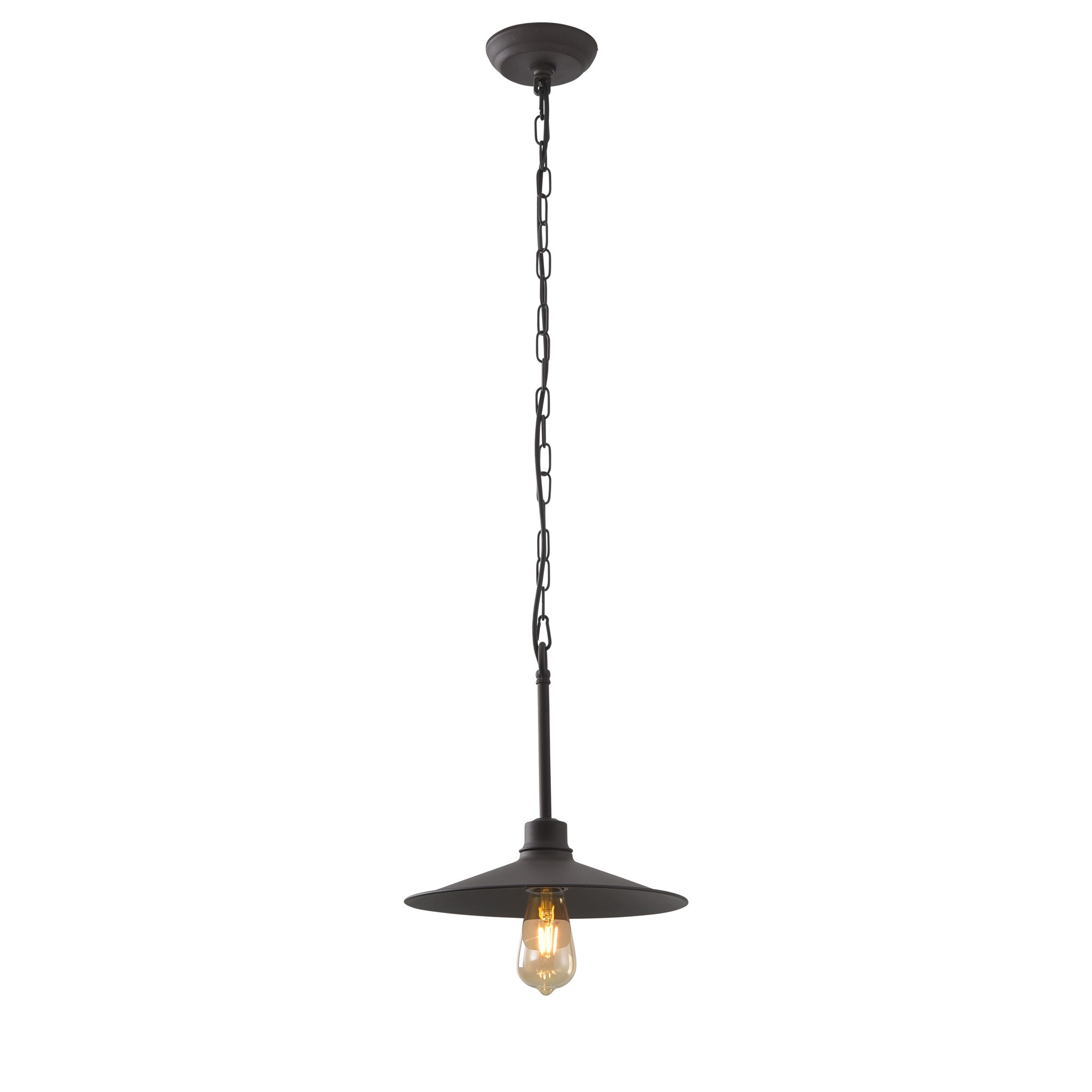 Varaluz 356M01DC Clayton Bronze Modern/Contemporary Warehouse Hanging Pendant Light