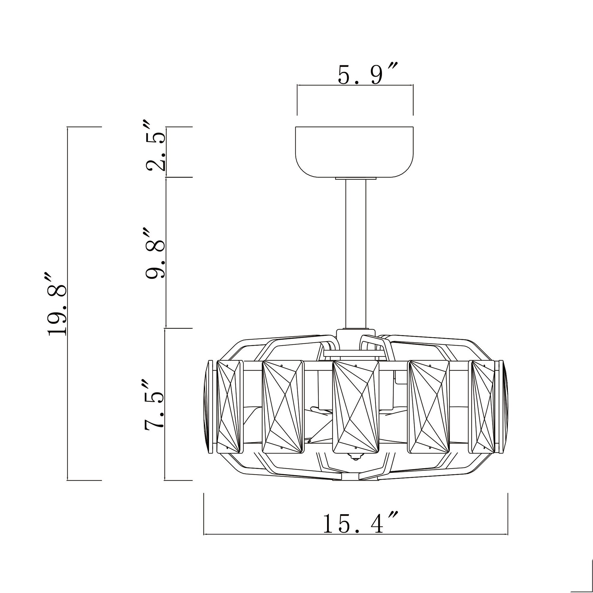 Warehouse of Tiffany DM01Y01MB Ceiling-Fans - View #8