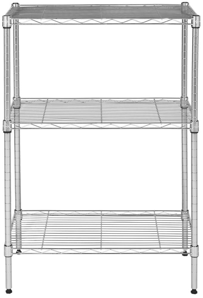 Safavieh Wire Heavy Duty 3-Tier Utility Shelving Unit (23.2-in W x 13.3 ...