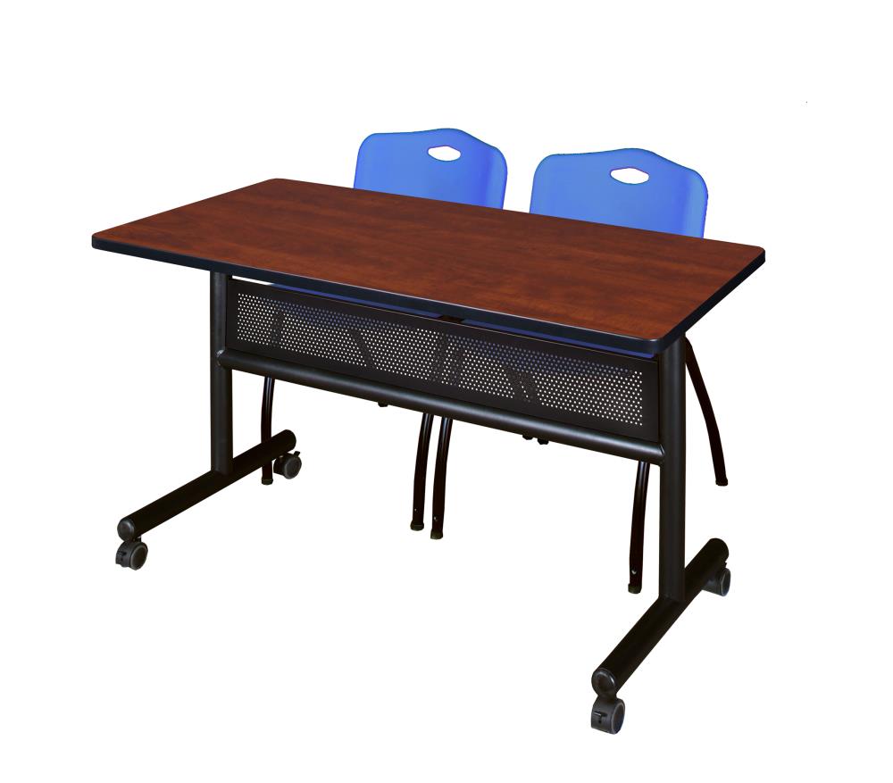 Regency MKFTM4824CH47BE Training Red 4-Person Training Table (48-in W x 29-in H)