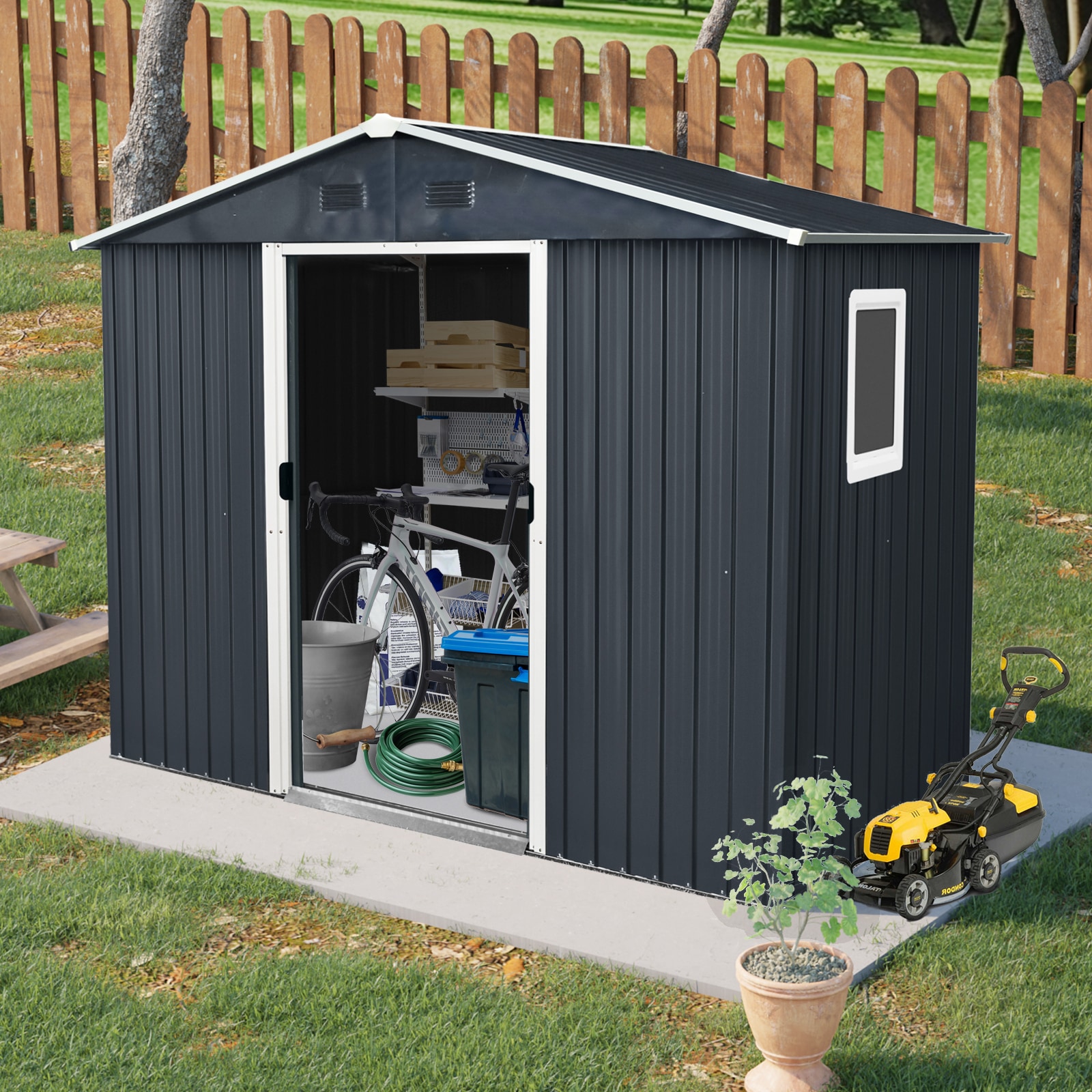 Xspracer ML-OS267WP Metal-Storage-Buildings-Sheds - View #6