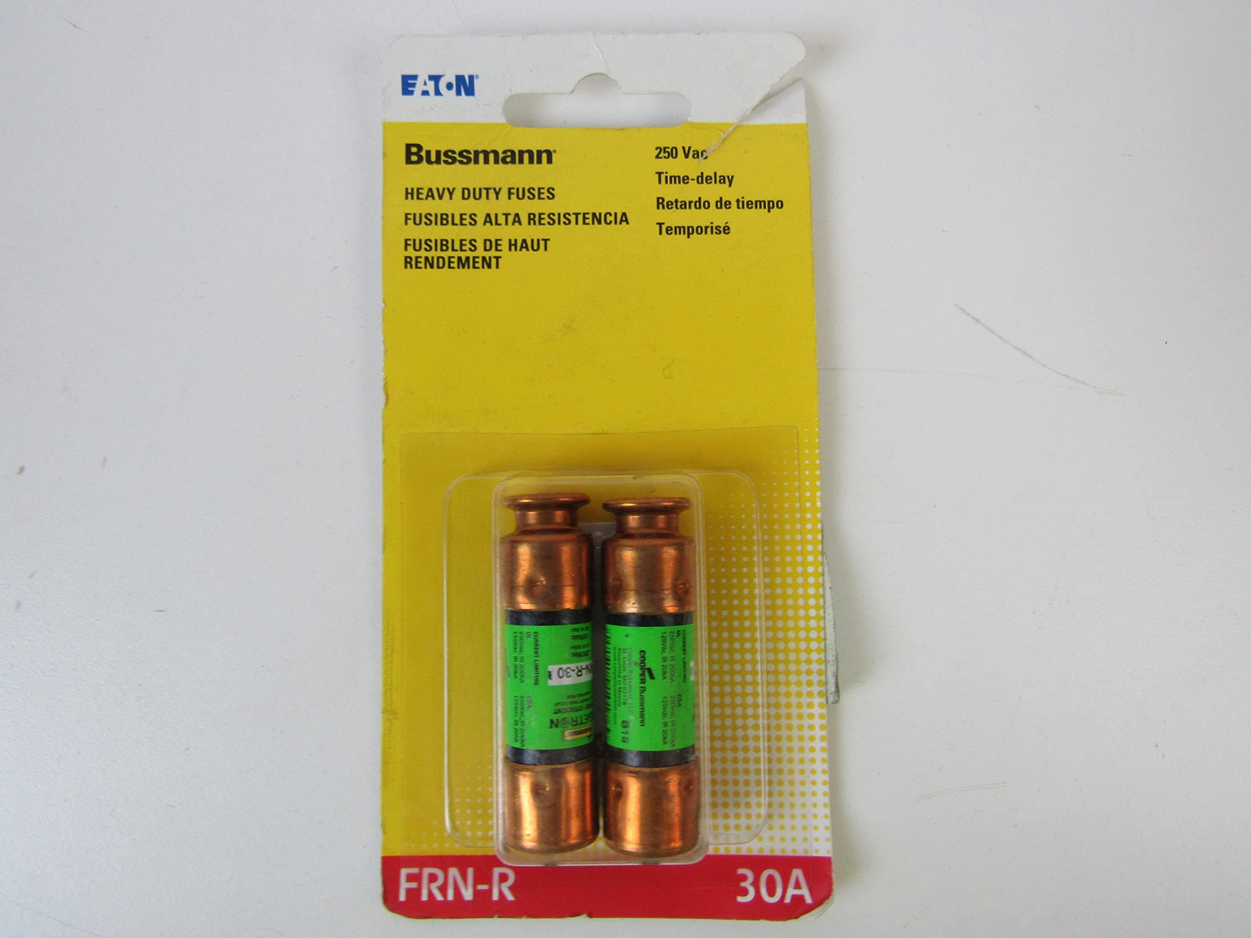 Bussmann  BP/FRN-R-30 30A Fusetron Dual-Element Time-Delay Class RK5 Fuse 250V 2-Pack