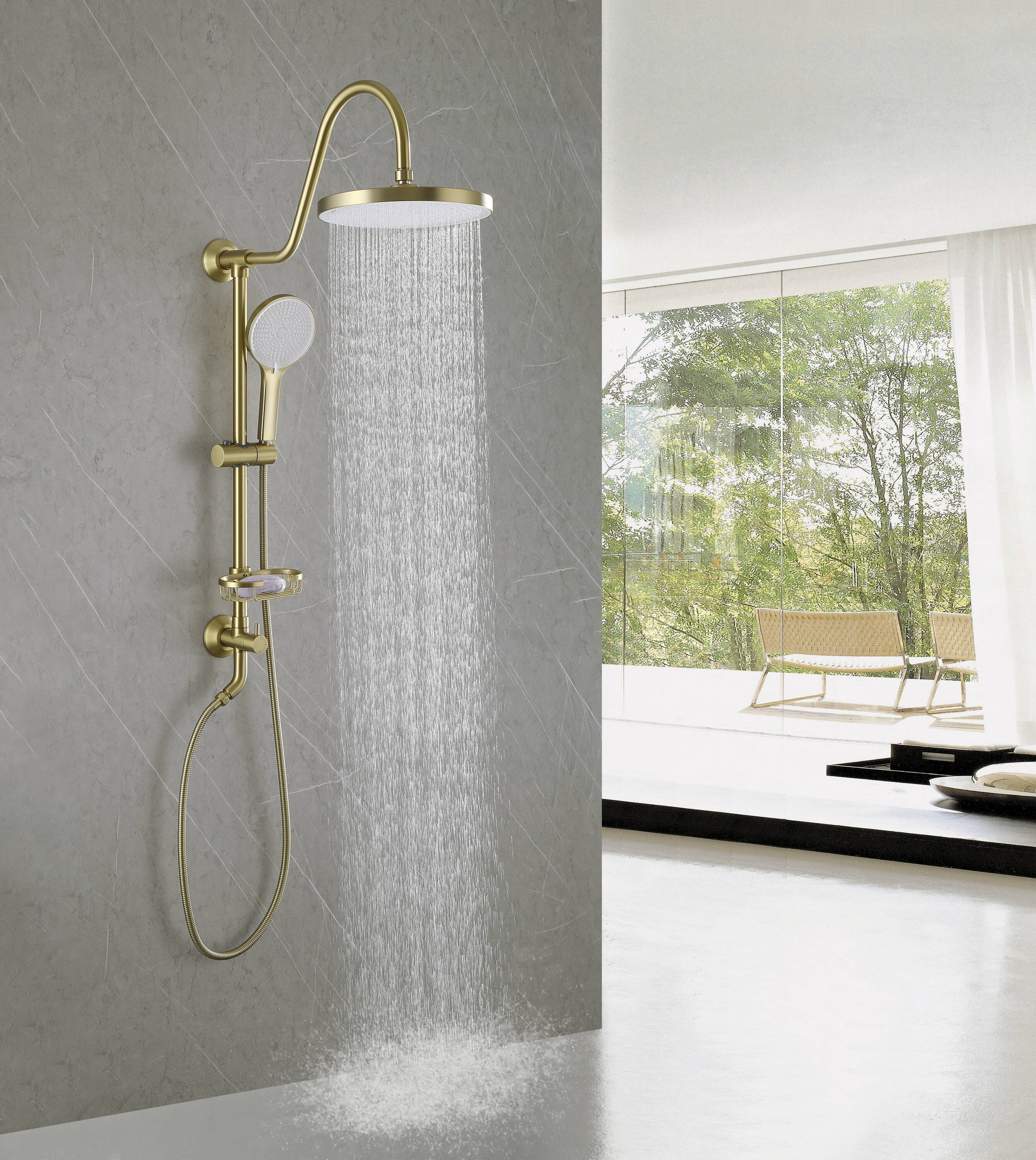 Clihome CL-EB10BN Showerhead-Bar-Panels - View #5