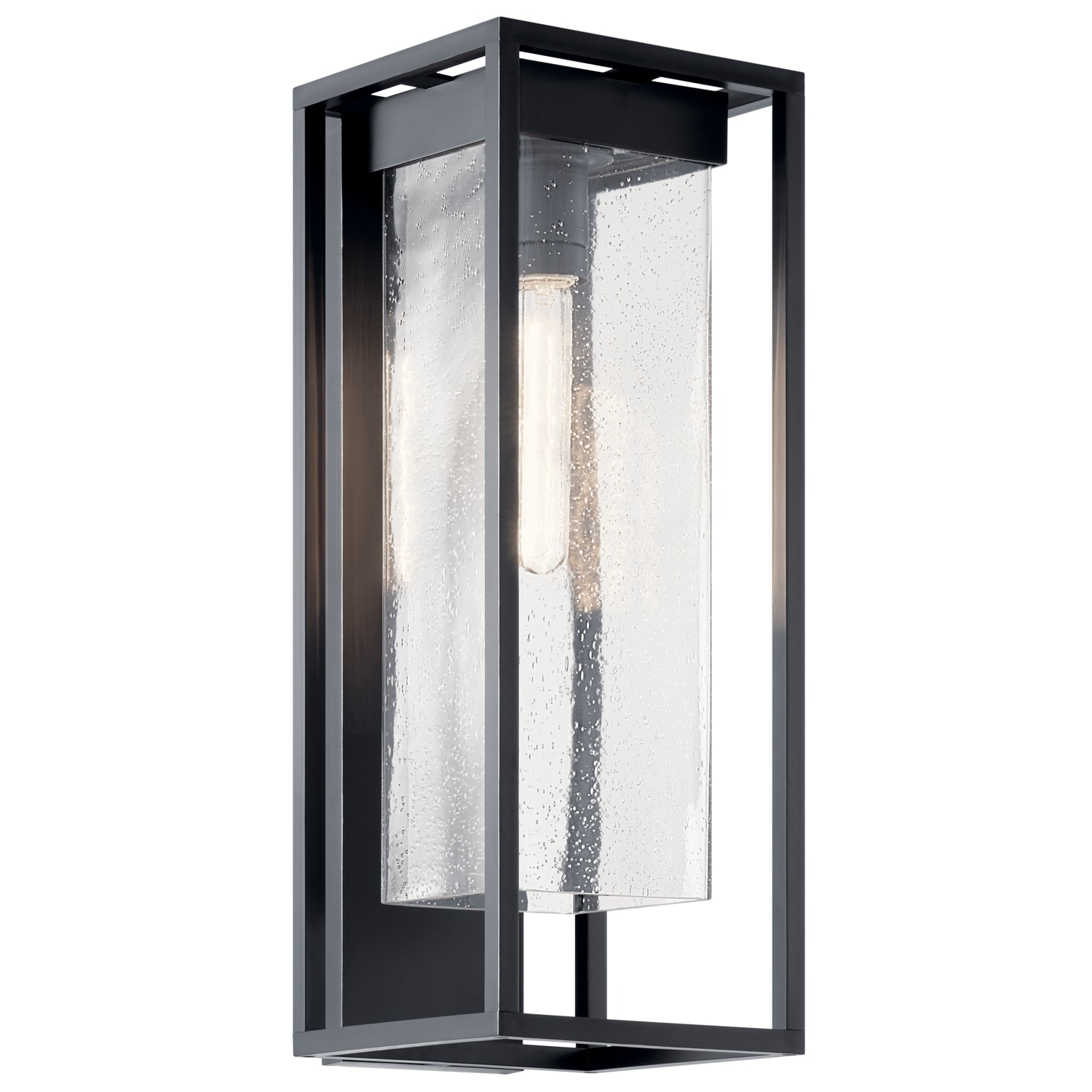 Kichler 59063BSL Mercer 1 -Light 24-in H Black Hardwired Outdoor Wall Light