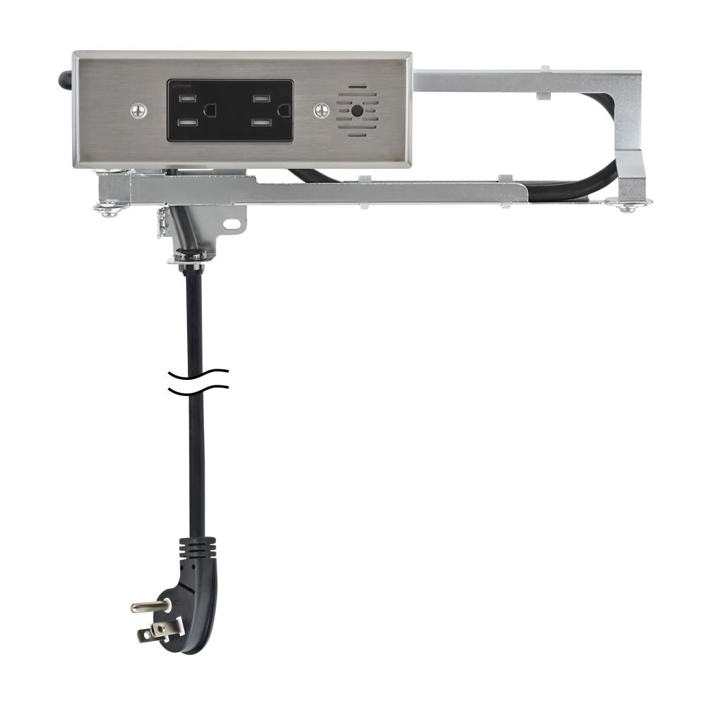 Docking Drawer 1514-160S Blade 15 -Amp 120/125-volt Tamper Resistant Residential/Commercial Duplex Outlet with Wall Plate, Stainless steel