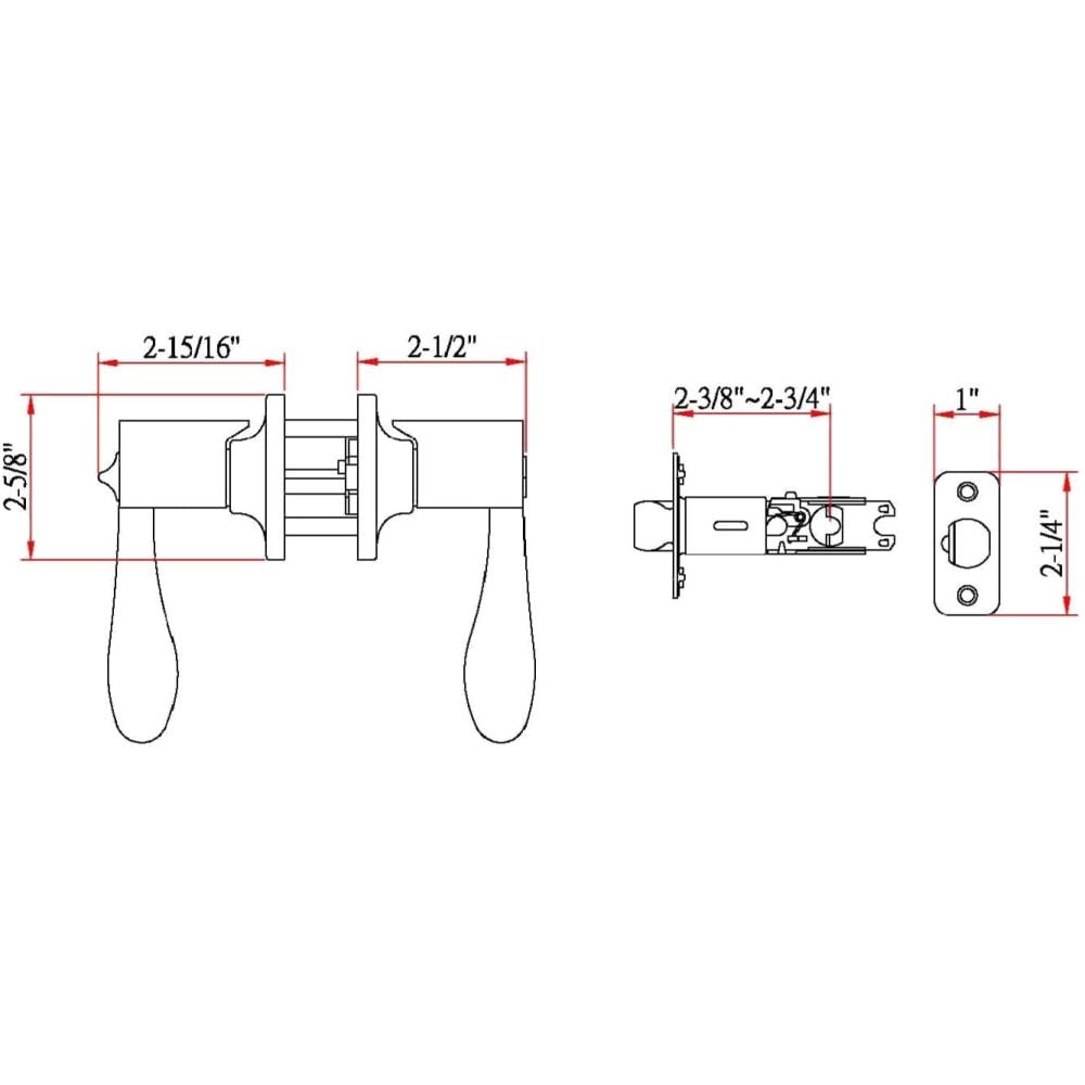 Oil Rubbed Bronze Keyed Entry Door Lever