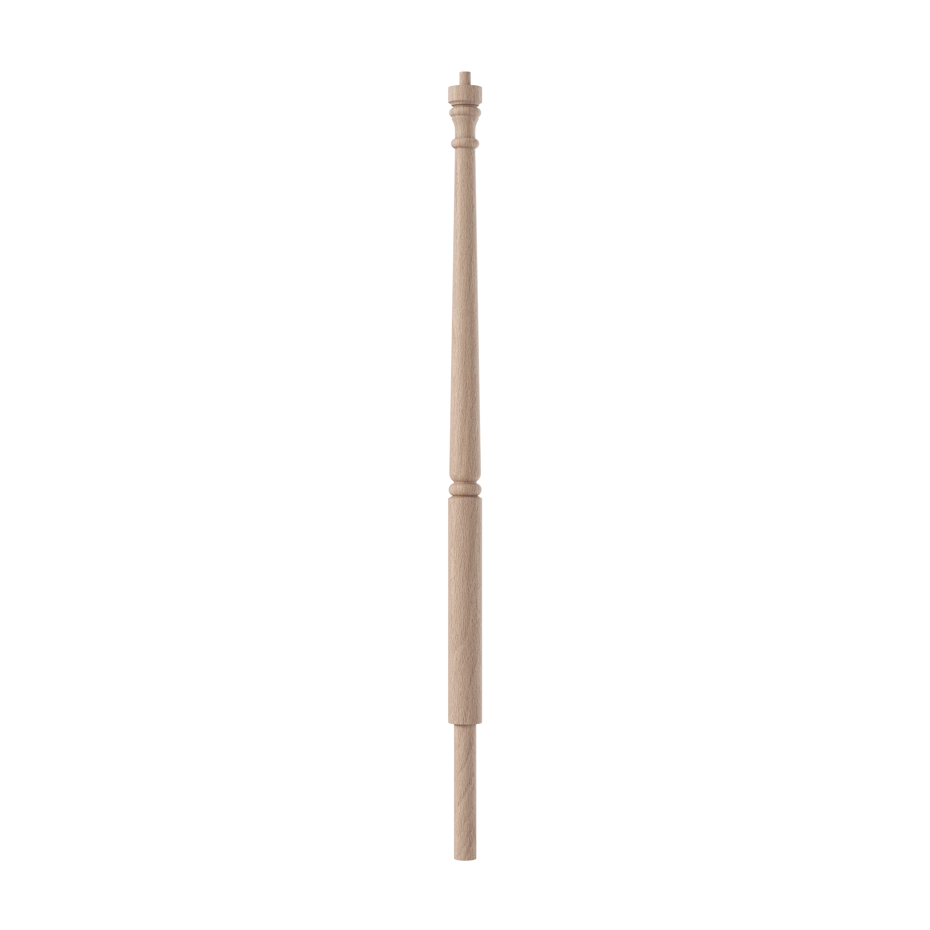 Crown Heritage 4434050 Colonial 3-in x 72-in Unfinished Beechwood Universal Stair Newel Post
