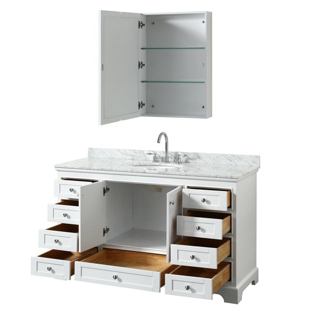 Wyndham Collection WCS202060SWHCMUNOMED Bath-Vanity-Combo - View #2