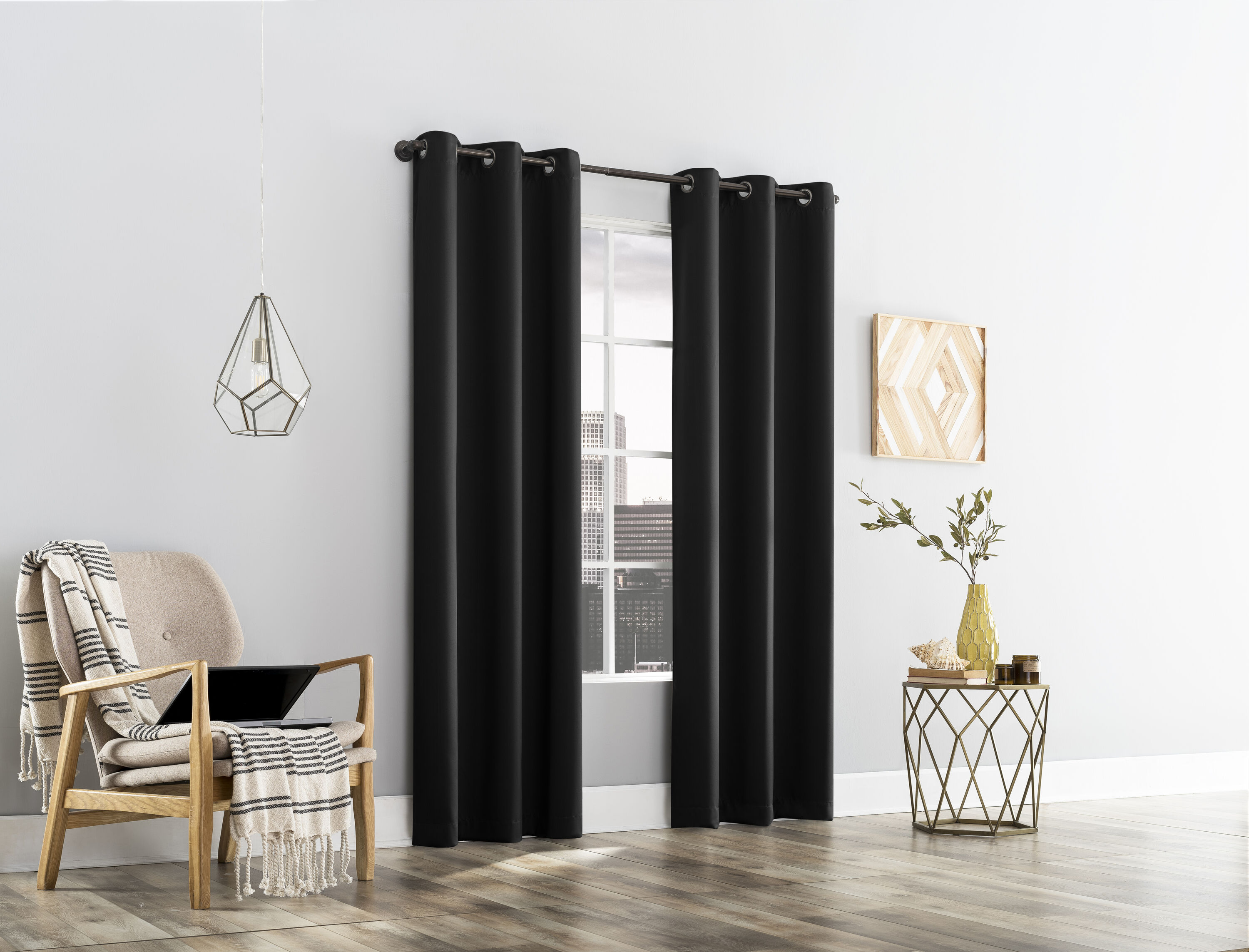 Sun Zero DOUGLAS 74X84 BLACK curtains - View #7