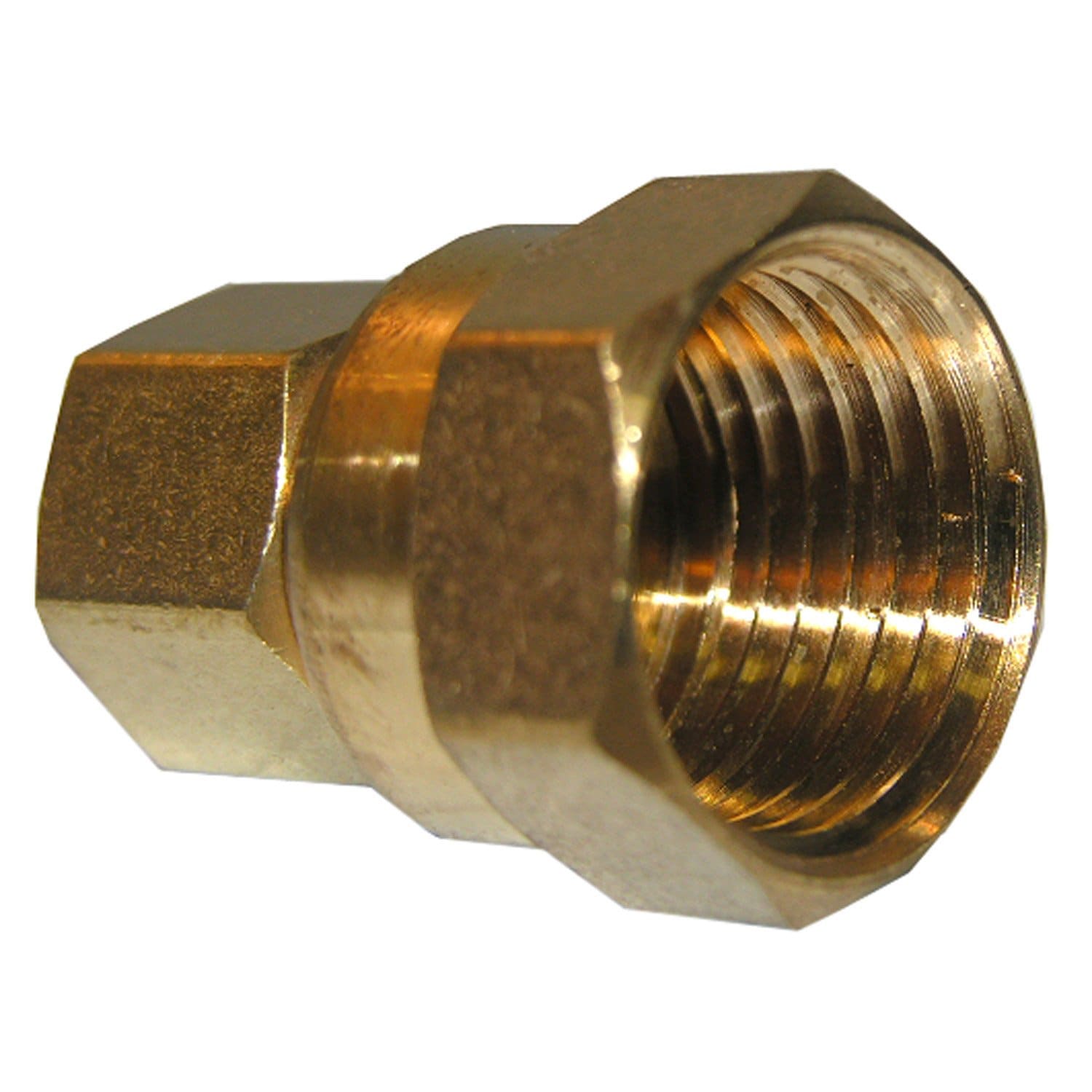 LASCO 17-6637 3/8-inch Compression x 1/2-inch Female Brass Adapter