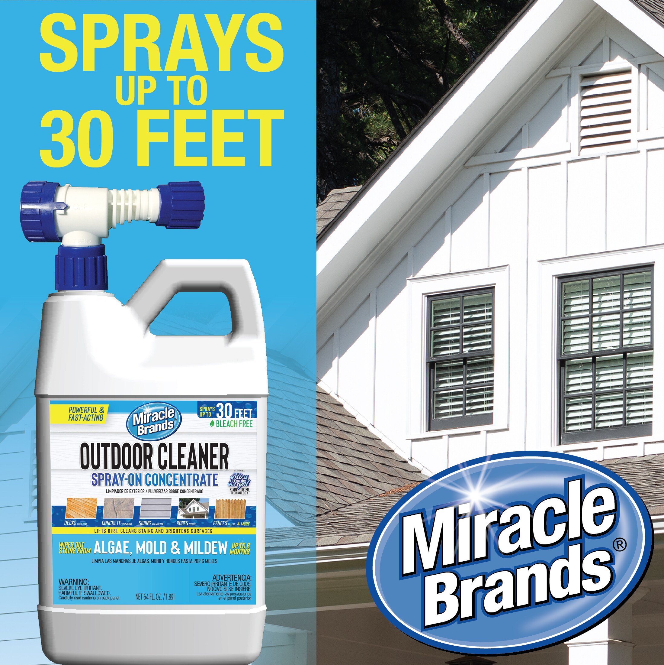 Miracle Brands 1.3 Gal. Outdoor Concentrate Cleaner 3904 - The Home Depot