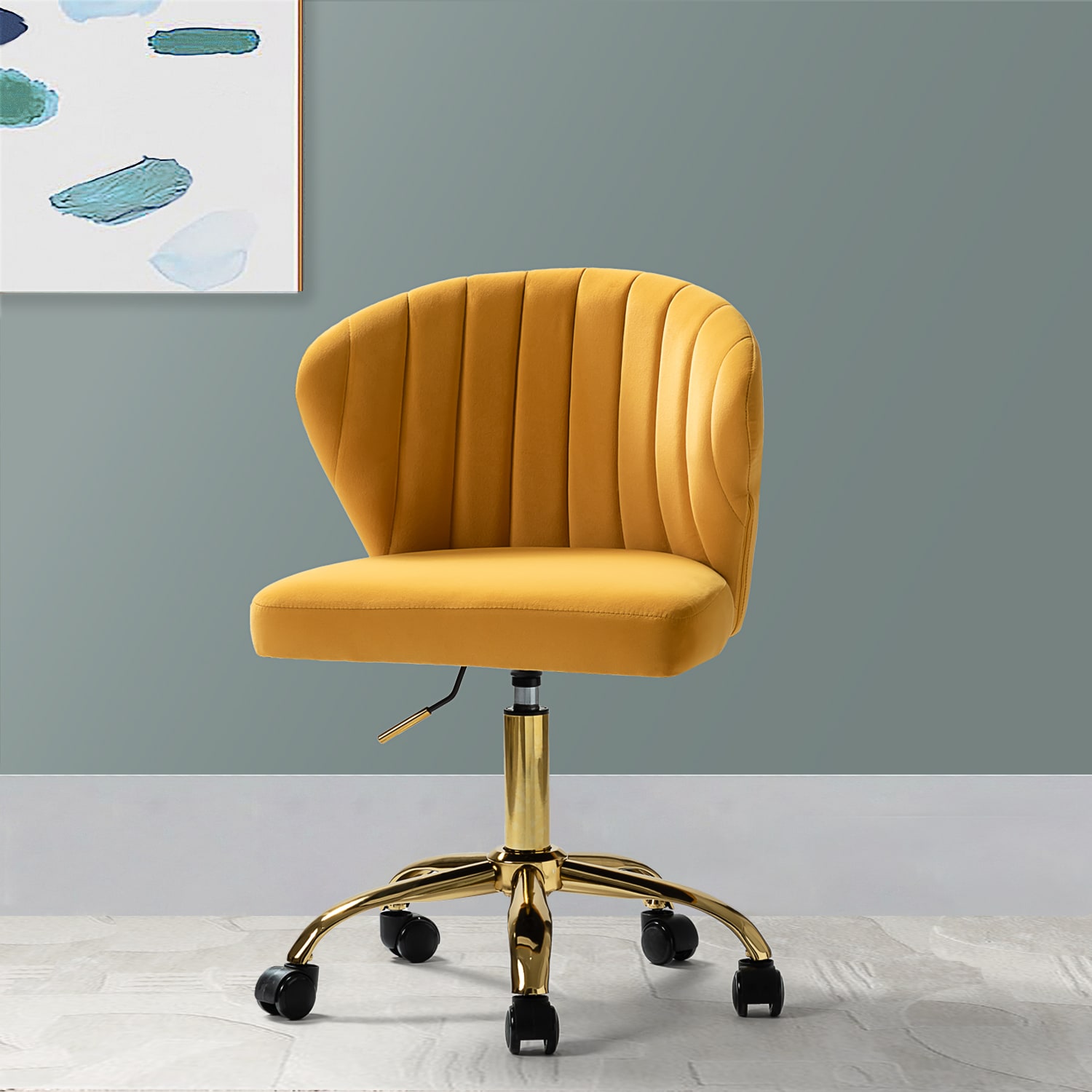 14 Karat Home OFM0051-MUSTARD Office-Chairs - View #2