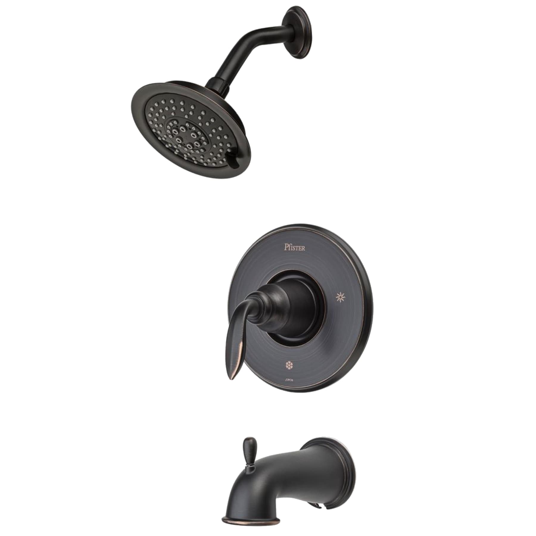 Pfister LG89-8CBY Avalon Tuscan Bronze 1-handle Single function 5.65-in Round Bathtub and shower Faucet