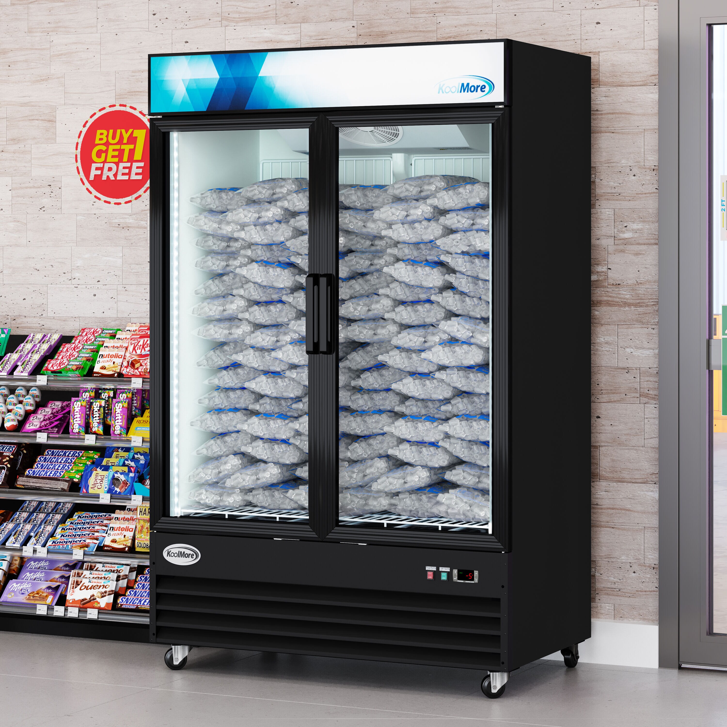 KoolMore LOW-KM-IM53-2GD Commercial-Freezers - View #3