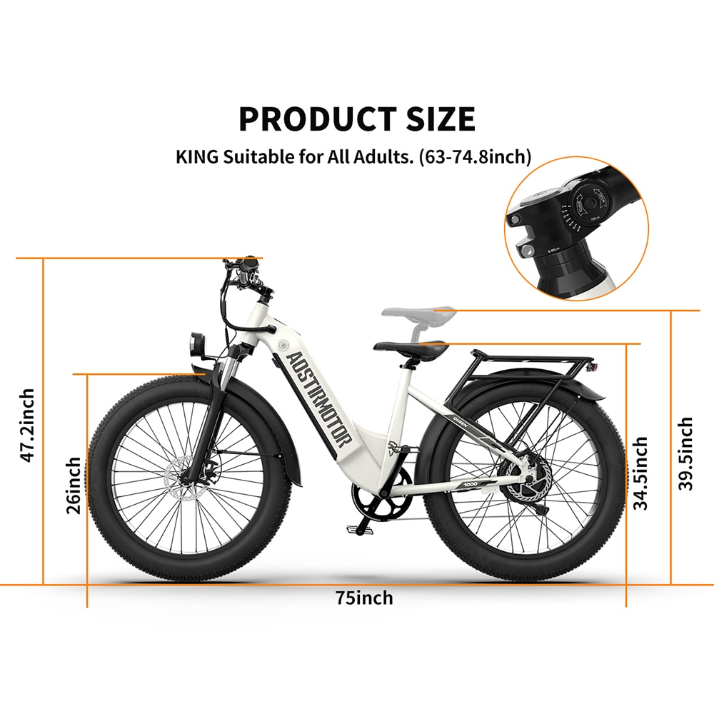 ZAKLOOP 26-in Adult Unisex E-bike in the Bikes department at Lowes.com
