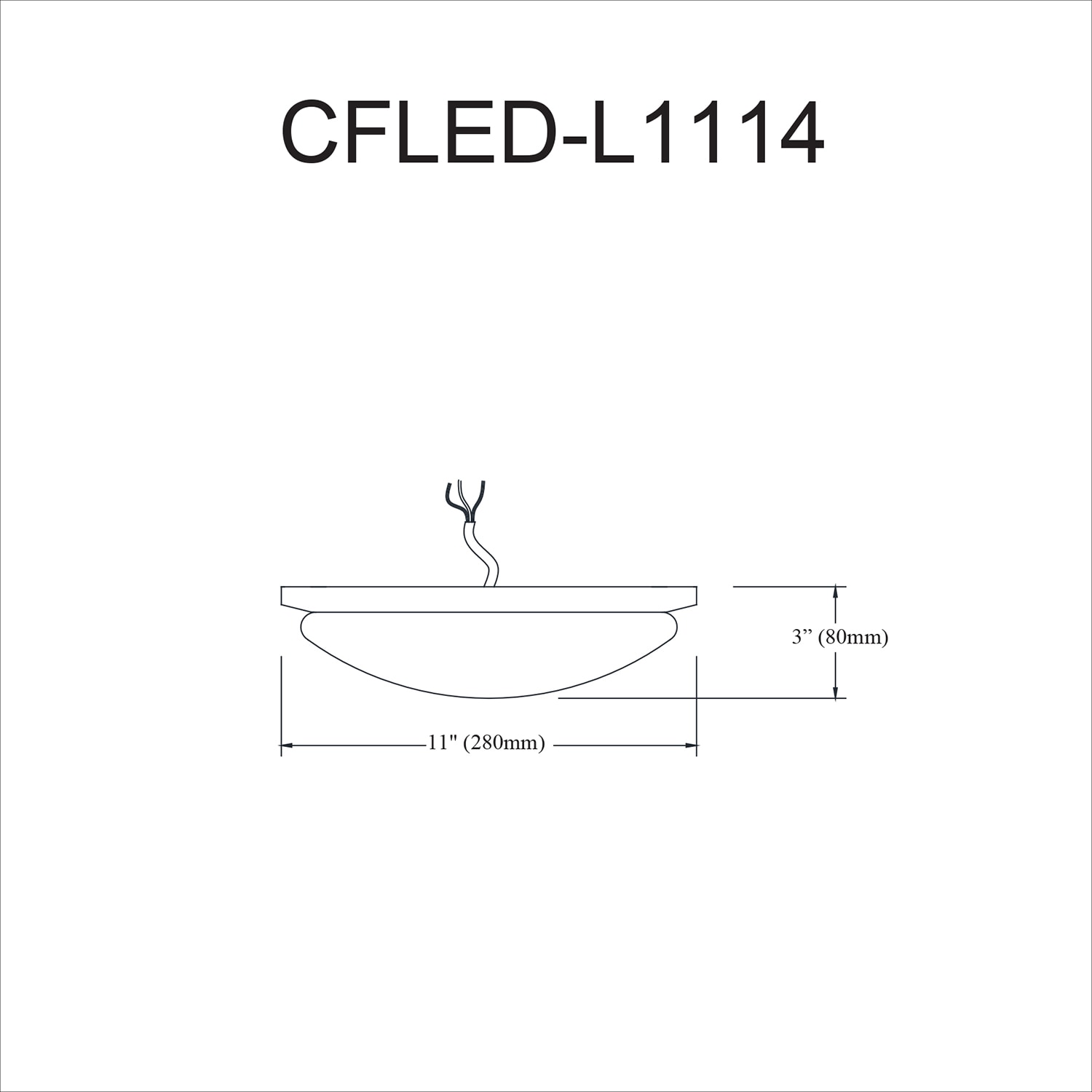 Dainolite CFLED-L1114-SC flushmounts - View #2