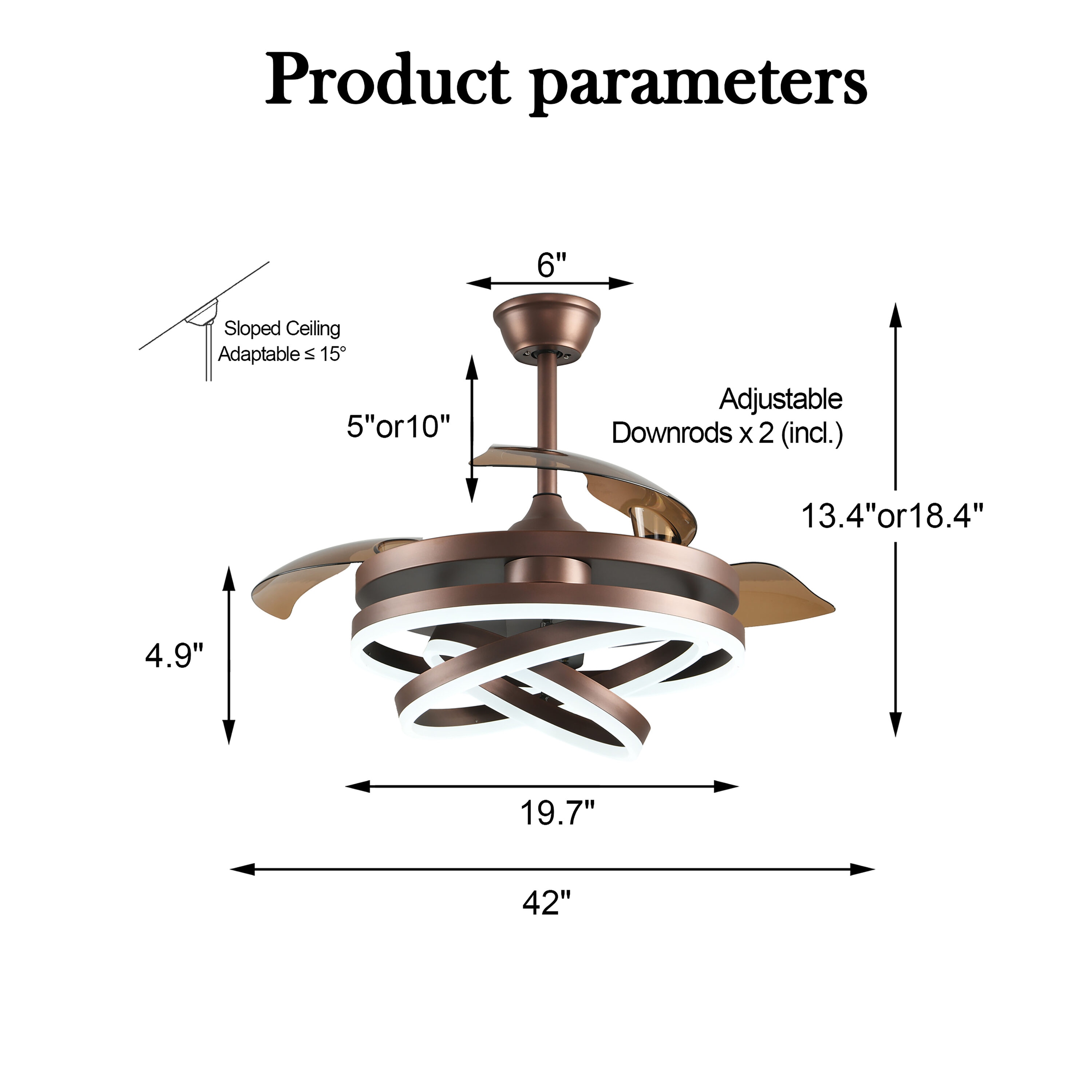 Bella Depot DC4264-Z Ceiling-Fans - View #9