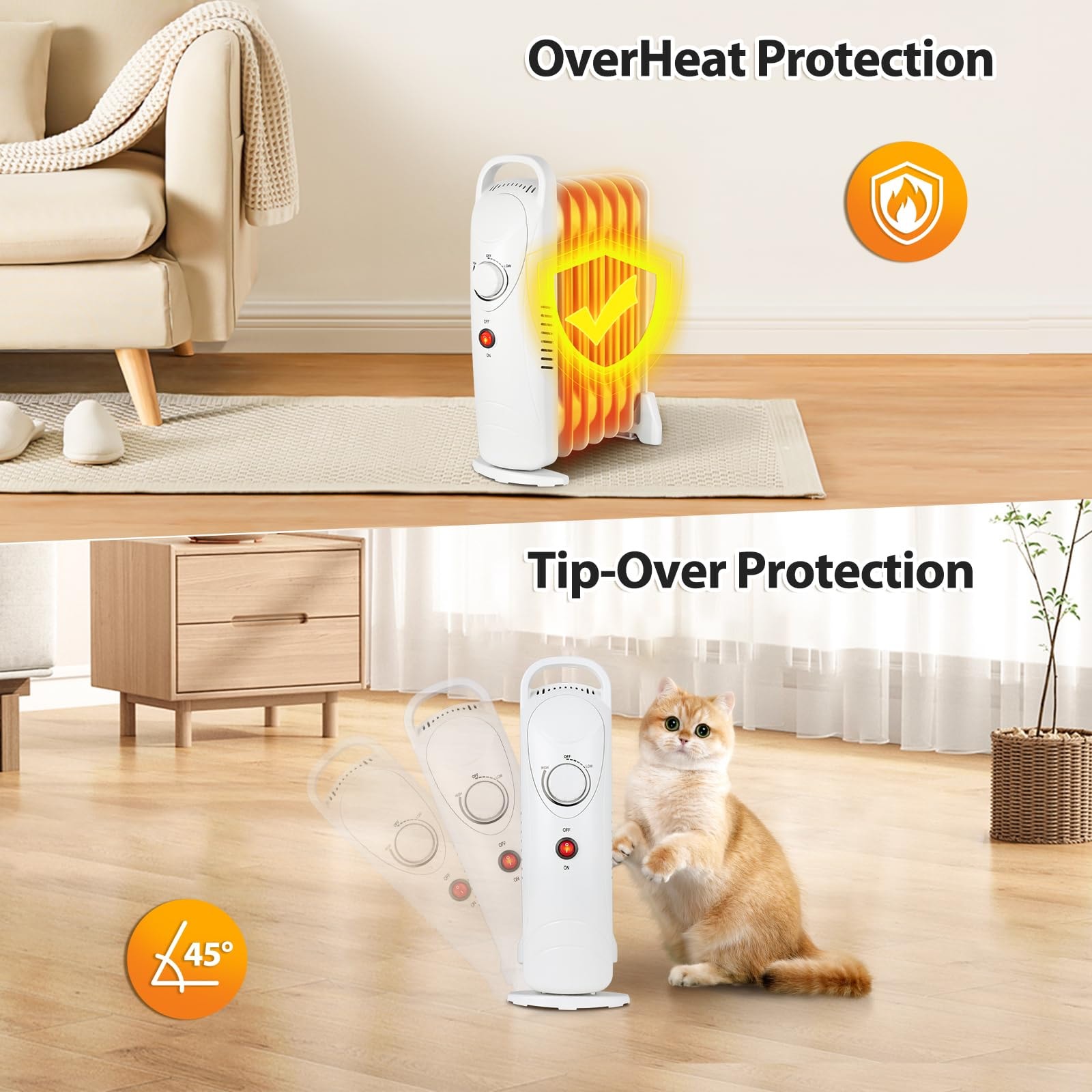 AIRO COMFORT OH12-WHITE Portable-Electric-Heat - View #6