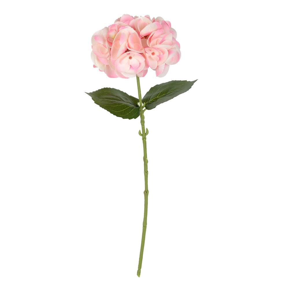 Vickerman 6.5-in Pink Indoor Artificial Hydrangea Artificial Flower in ...