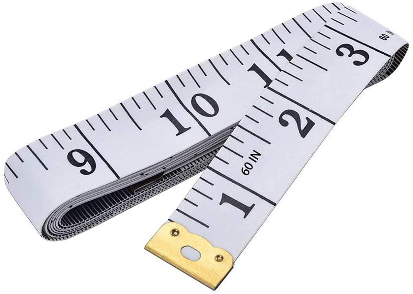 Etokfoks 60 inch m 150cm Double Scale Long Tape Measure with Fractional Scale Flexible Sewing Tailor Craft Ruler White #LET8NBV80