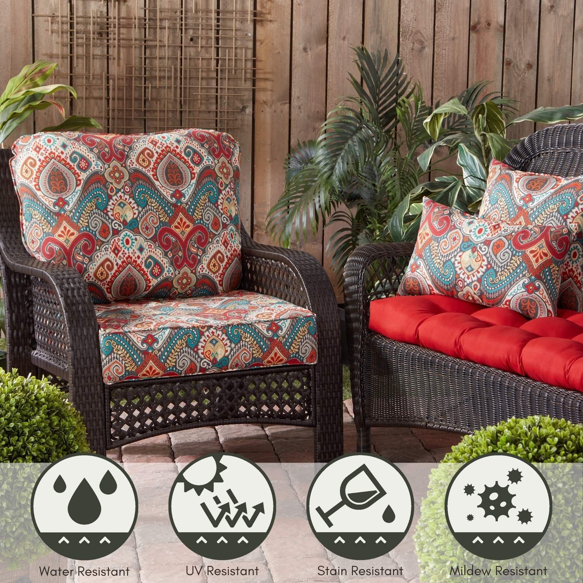 Greendale Home Fashions OC5811S2-ASBURYPARK Outdoor-Accent-Pillows - View #3