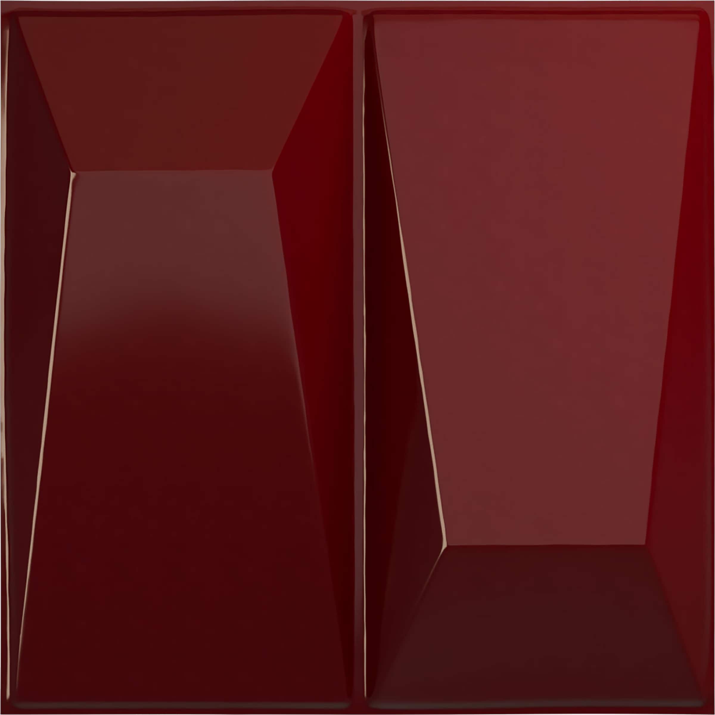 Ekena Millwork WP12X12LOHML-CASE-12 11-7/8-in x 11-7/8-in Embossed Paintable/Stainable Red PVC Wall Panel ( 12 -Pack, Covers