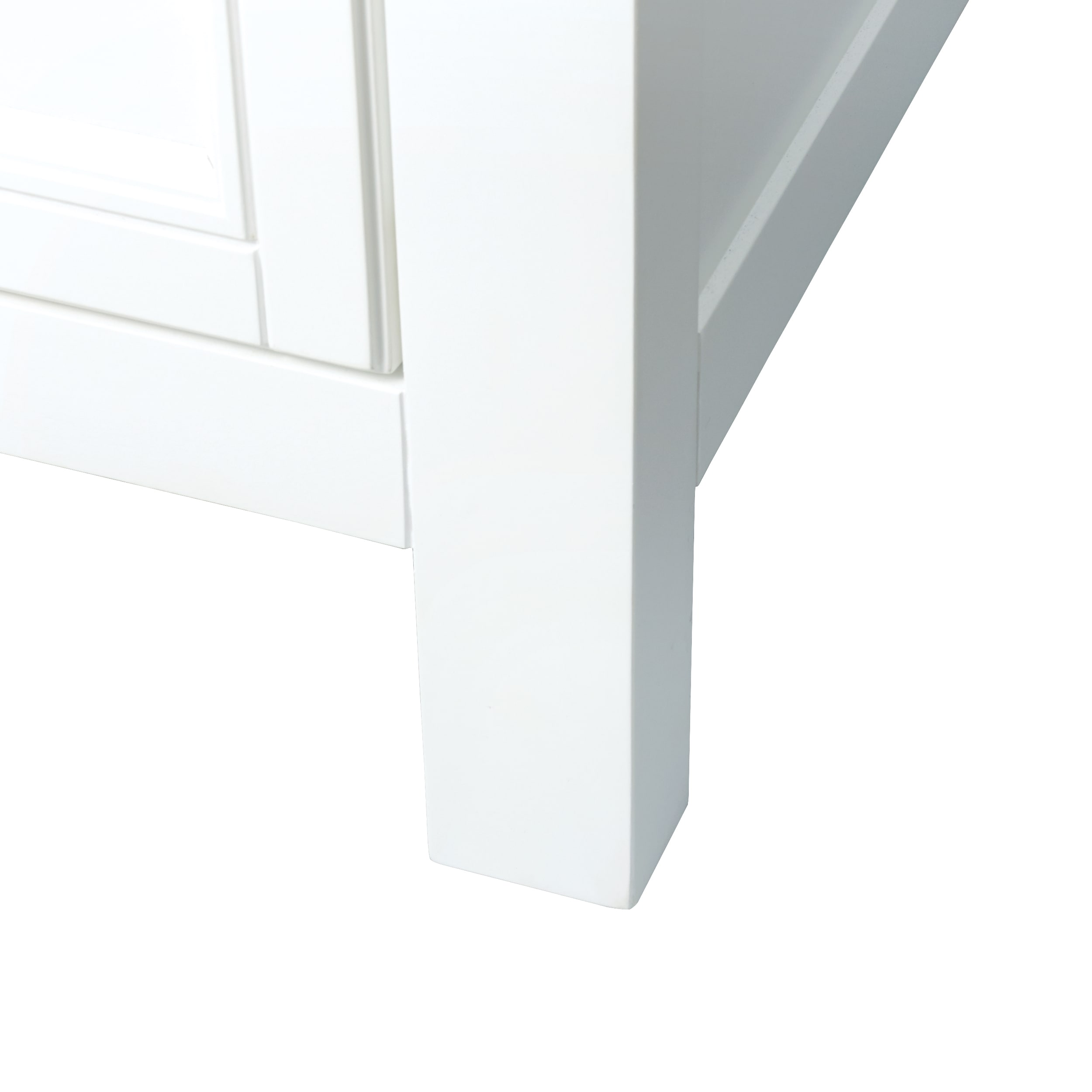Brantley 24 Inch White Painted Bathroom Vanity with Chrome Hardware